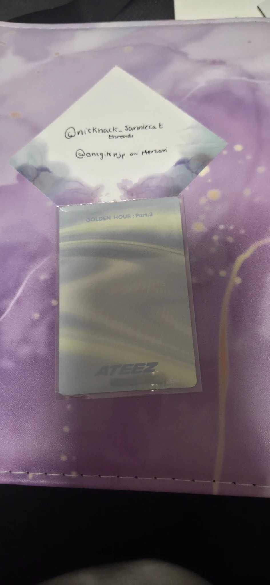 ATEEZ Yunho ATEEZ - Yunho - Golden Hour : Part.3 Album album photocard version 2 poca album listing photo 2