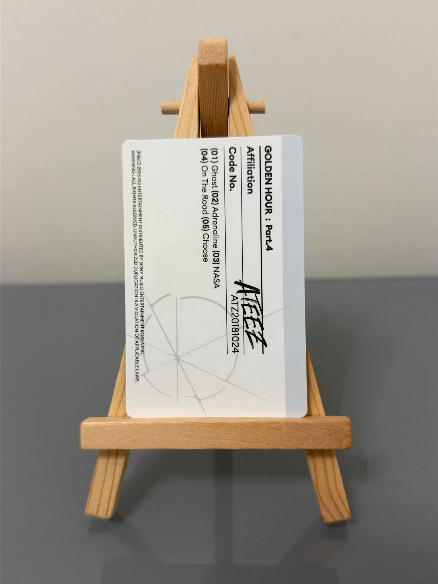 ATEEZ San ATEEZ - San - Golden Hour : Part.4 Album Z version listing photo 2
