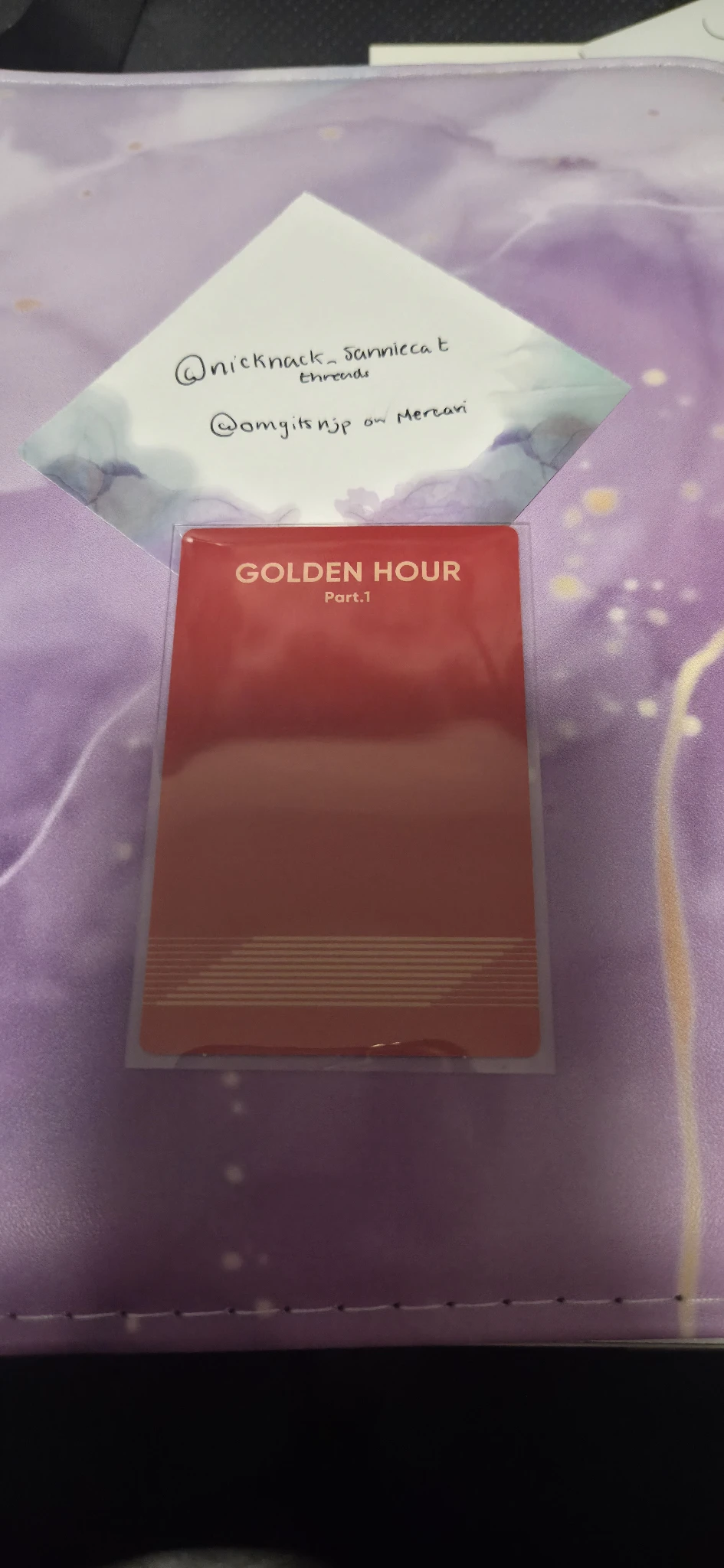 ATEEZ Yeosang ATEEZ - Yeosang - Golden Hour : Part 2 Album album photocard poca album listing photo 2