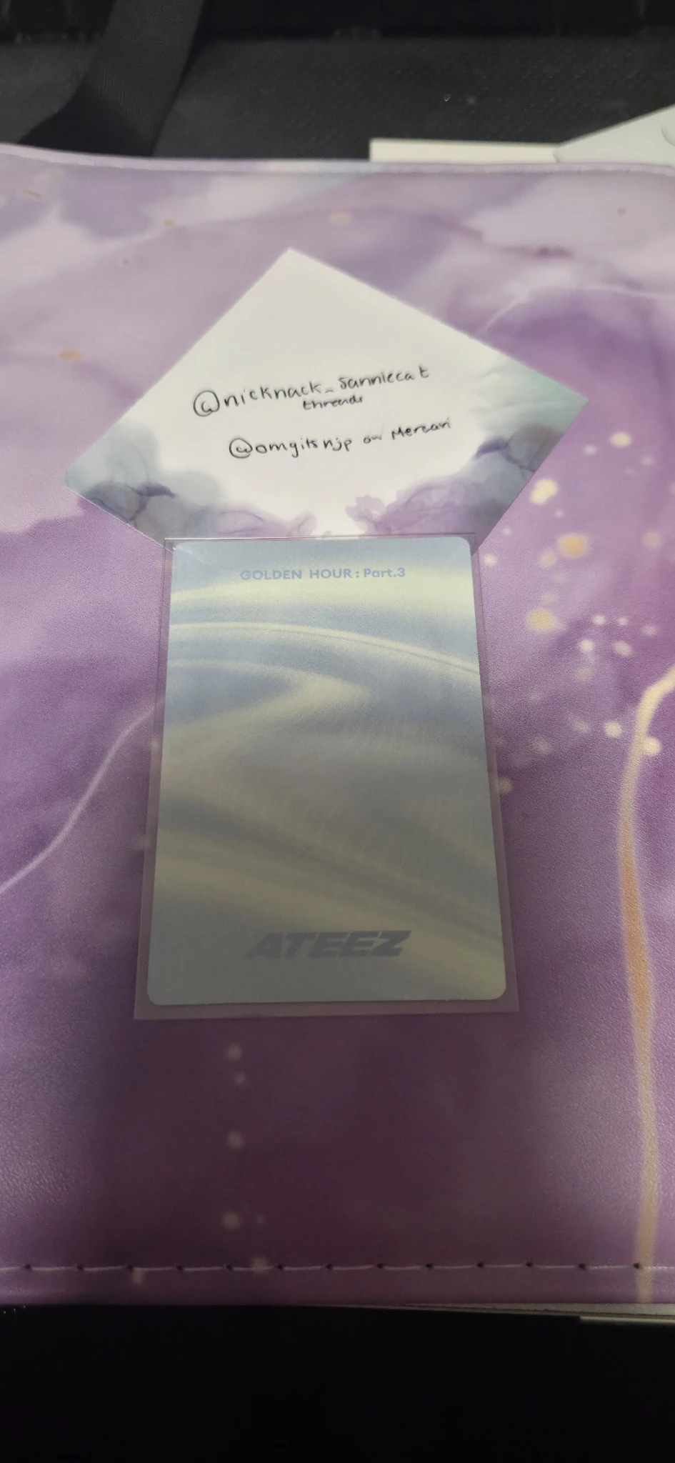 ATEEZ Yeosang ATEEZ - Yeosang - Golden Hour : Part.3 Album poca album photocard 2 listing photo 2