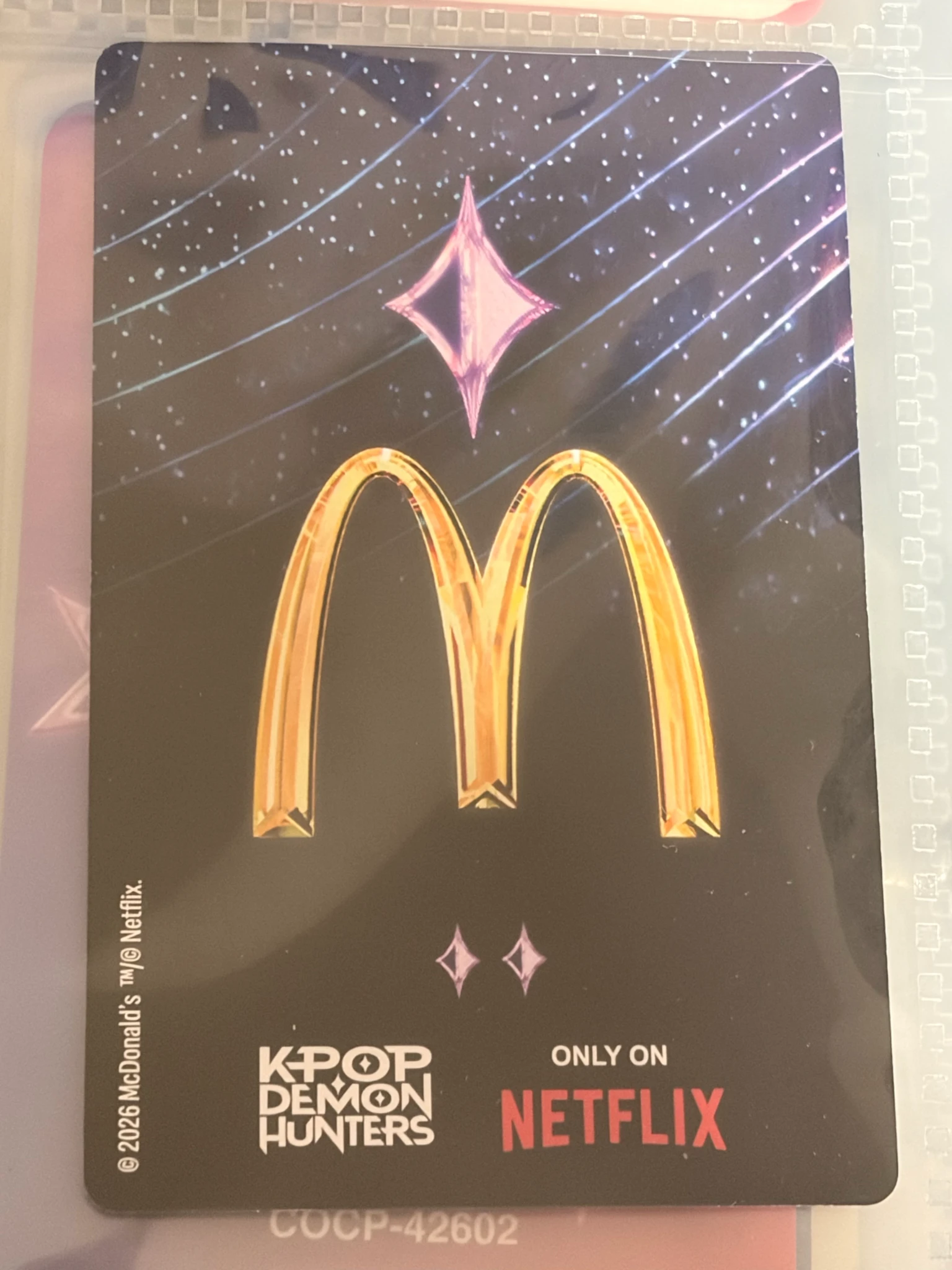 KPop Demon Hunters KPop Demon Hunters - Abby Saja & Romance Saja & Baby Saja - McDonald’s KPop Demon Hunters Meal Other saja boys breakfast meal mcdonald's unit photocard listing photo 2