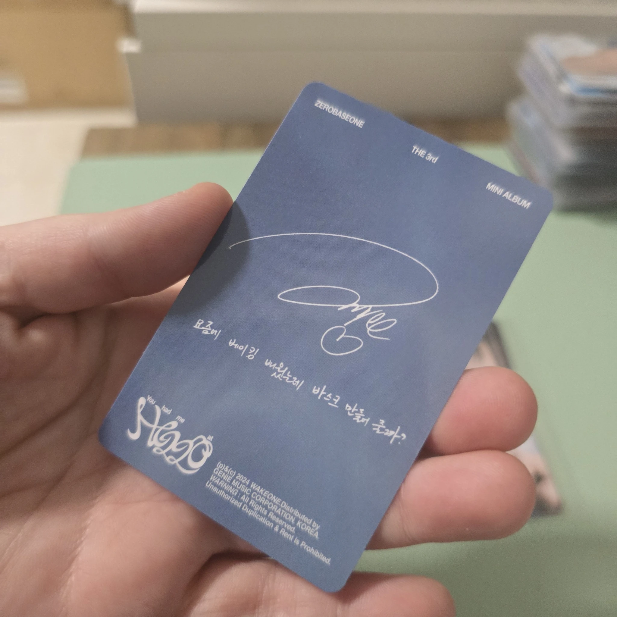 ZEROBASEONE Hao ZEROBASEONE - Hao - You had me at HELLO Album album photocard sunshower version listing photo 2
