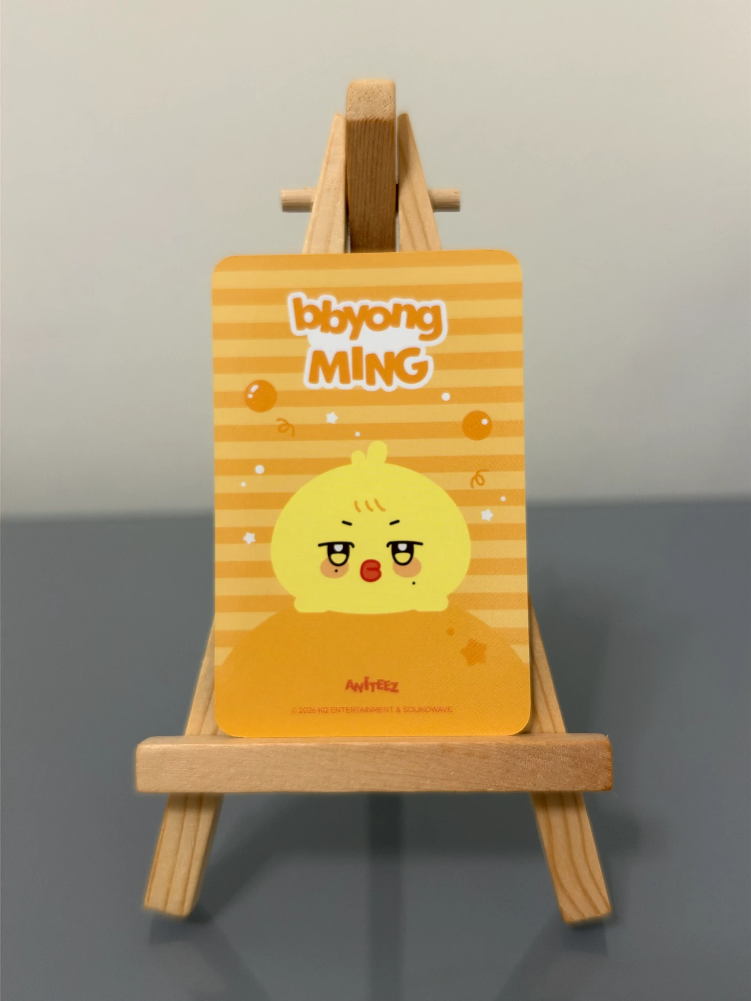 ATEEZ Mingi ATEEZ - Mingi - ANITEEZ IN COLOR Other merch photocard Magnetic shoulder stress ball listing photo 2