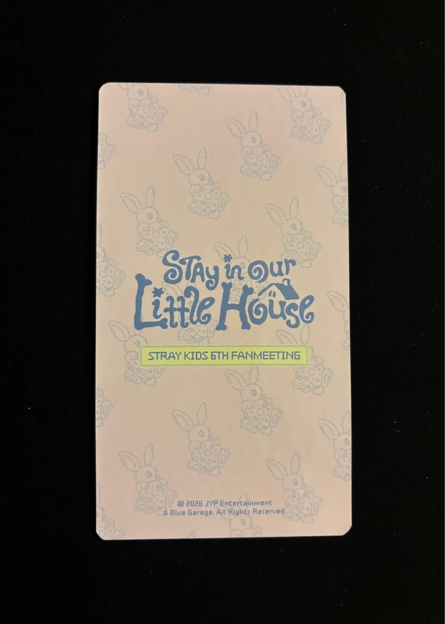 Stray Kids Changbin Stray Kids - Changbin - 6th Fanmeeting - STAY in Our Little House  Event trading card non-standard size merch listing photo 2