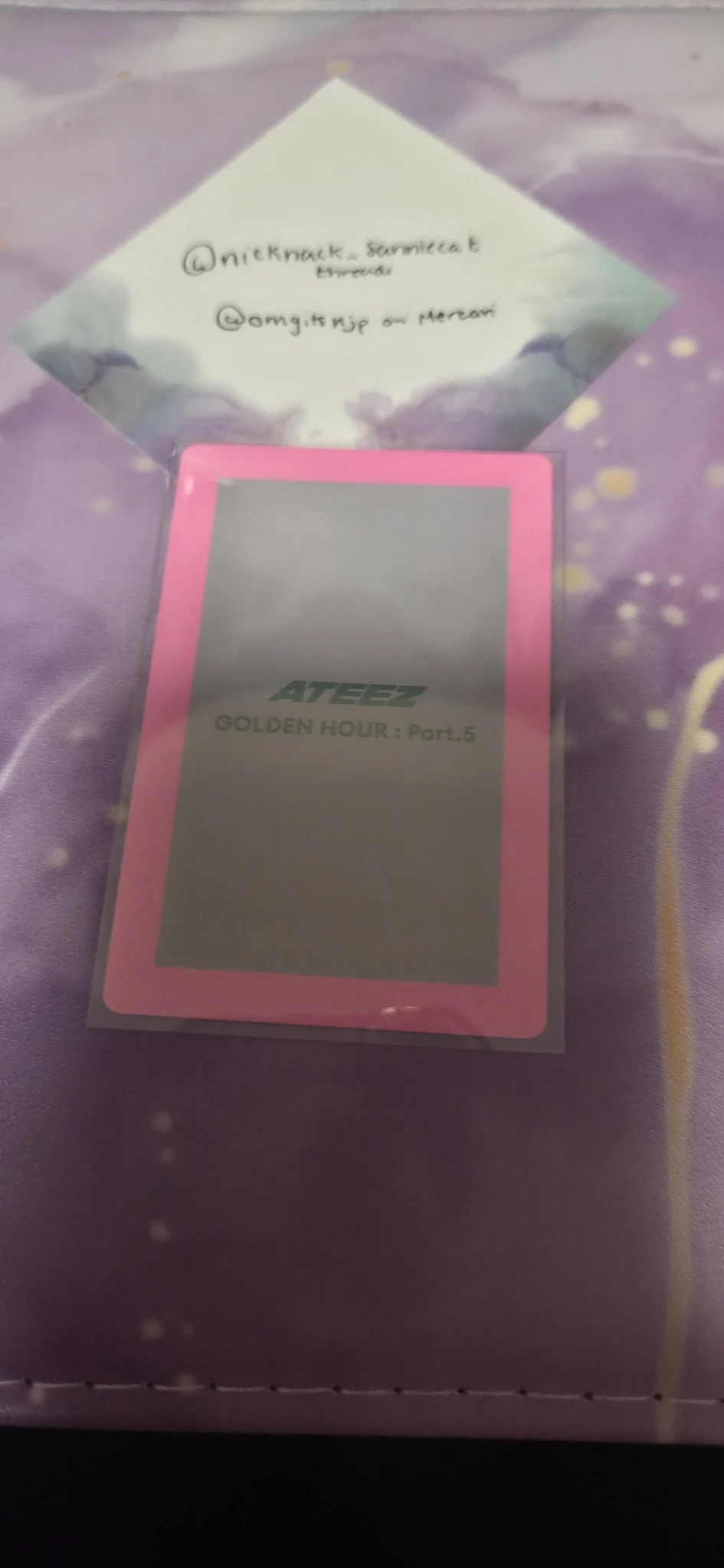 ATEEZ Yeosang ATEEZ - Yeosang - GOLDEN HOUR : Part.5 Album album photocard A version version 2 listing photo 2