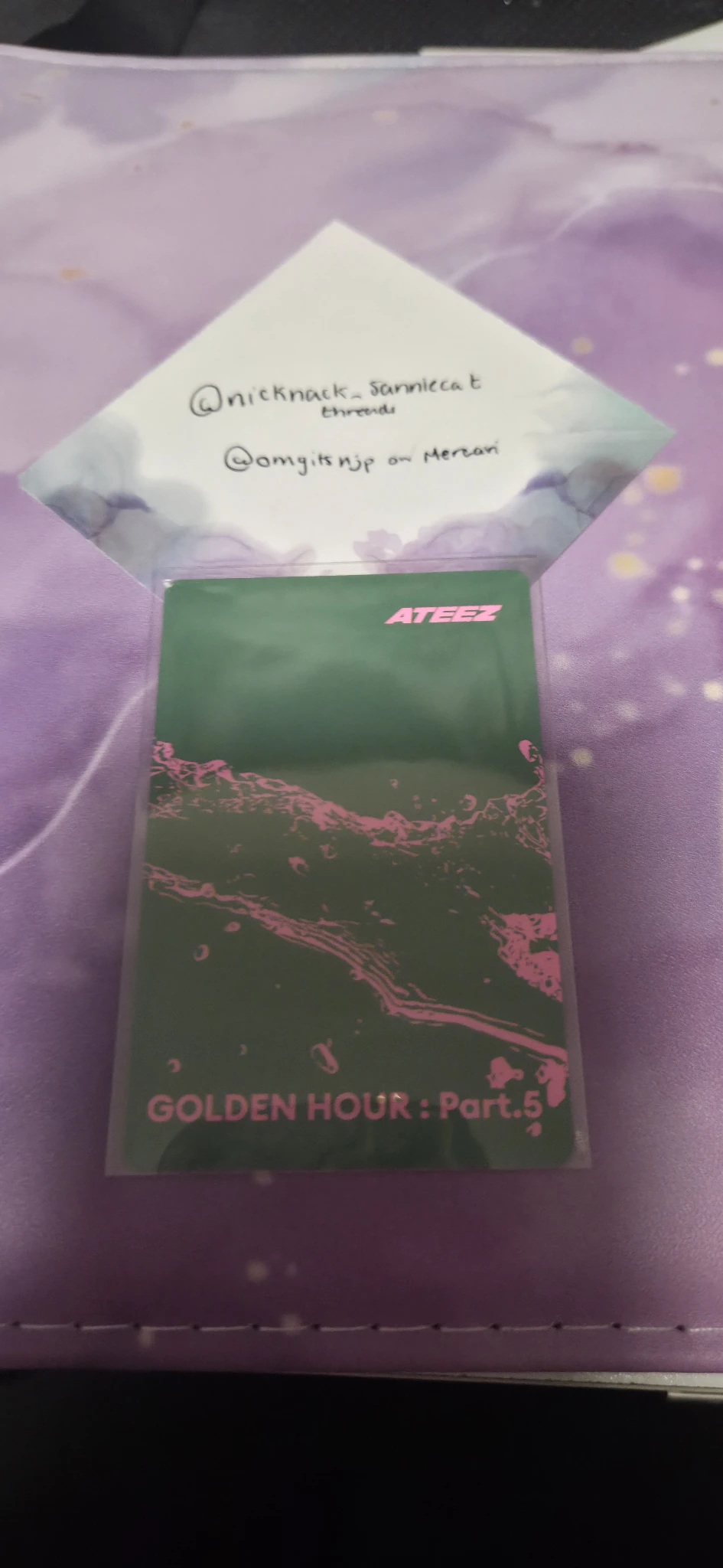 ATEEZ Yeosang ATEEZ - Yeosang - GOLDEN HOUR : Part.5 Album album photocard poca album Z version listing photo 2