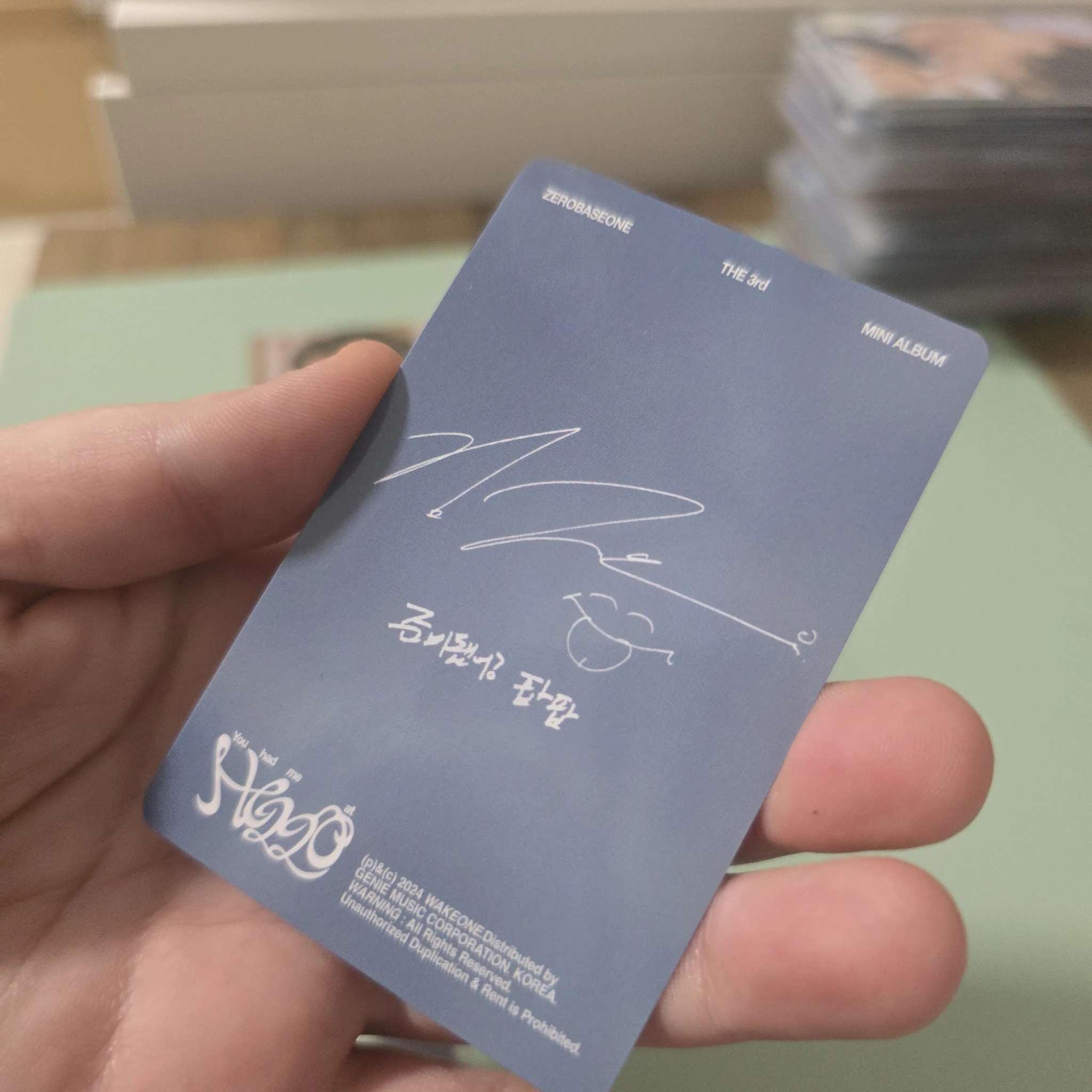 ZEROBASEONE Jiwoong ZEROBASEONE - Jiwoong - You had me at HELLO Album album photocard sunshower version listing photo 2
