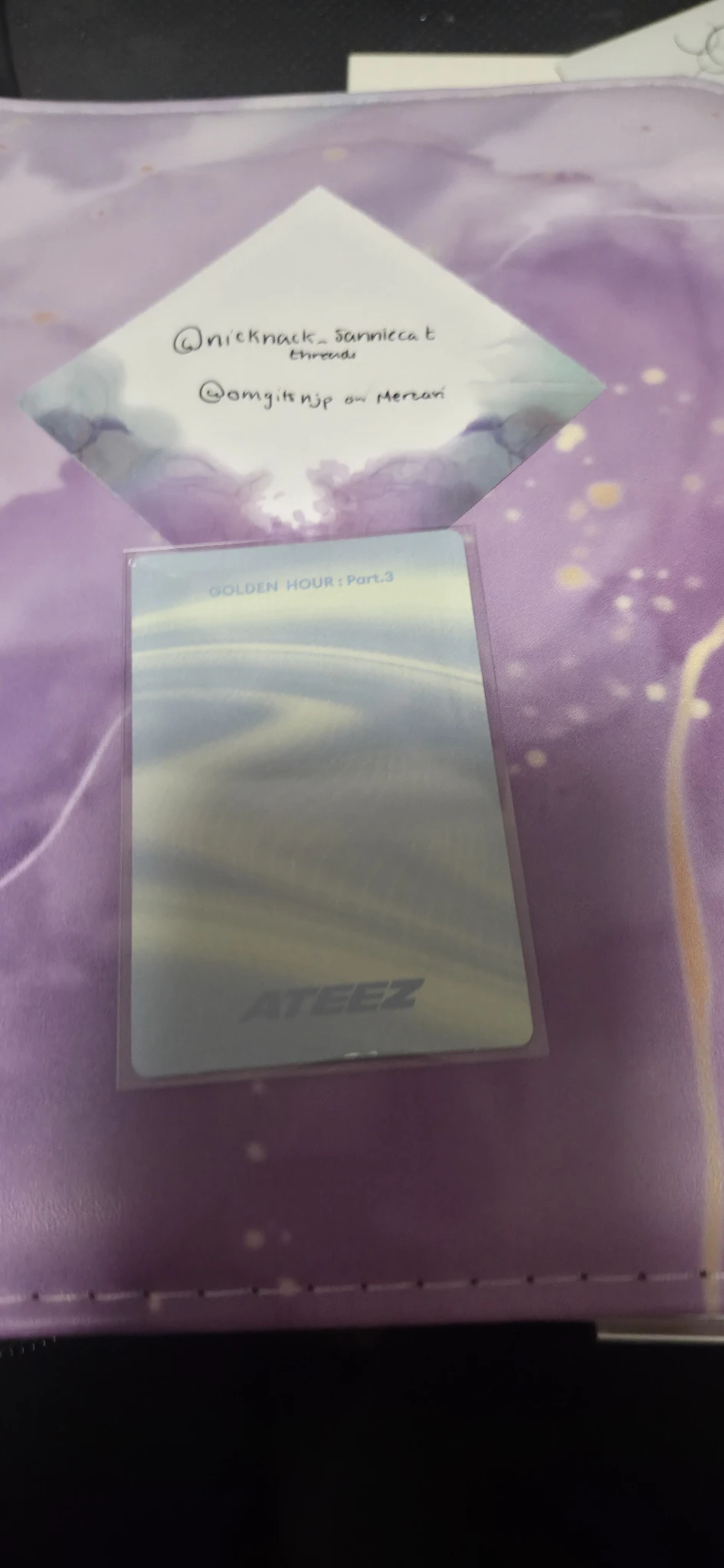 ATEEZ San ATEEZ - San - Golden Hour : Part.3 Album poca album photocard 1 listing photo 2