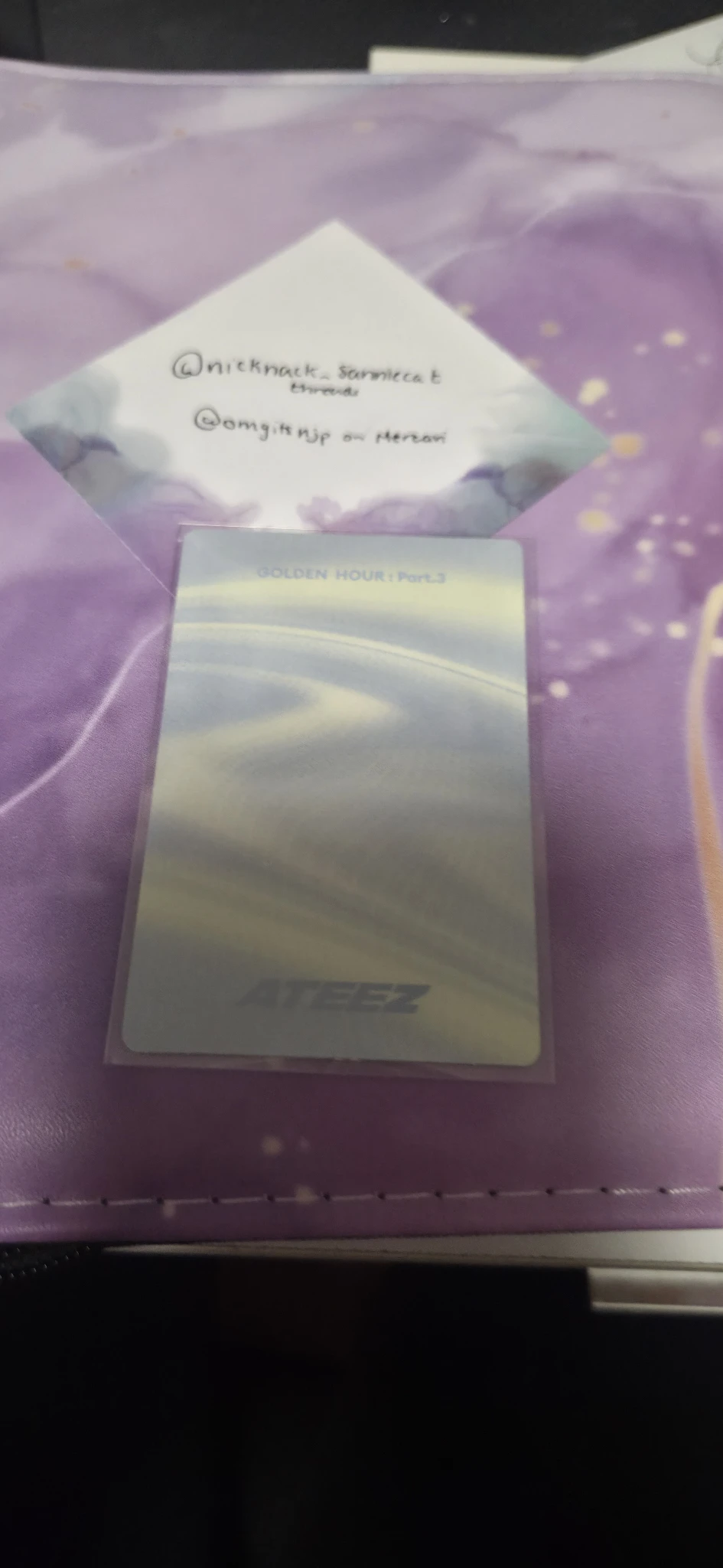 ATEEZ San ATEEZ - San - Golden Hour : Part.3 Album poca album listing photo 2