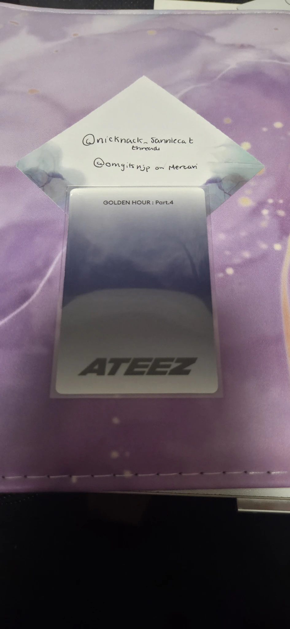 ATEEZ San ATEEZ - San - Golden Hour : Part.4 Album album photocard poca album listing photo 2