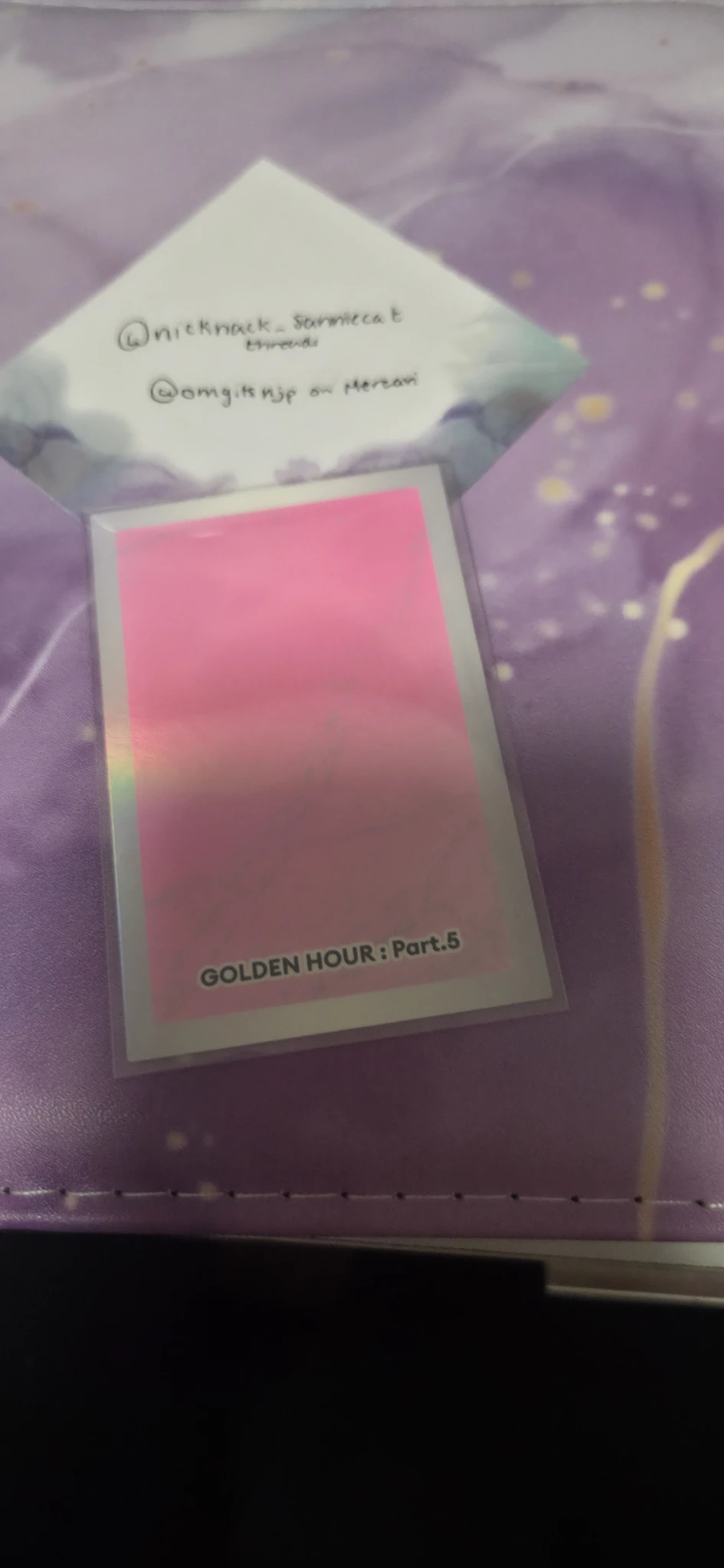 ATEEZ San ATEEZ - San - GOLDEN HOUR : Part.5 Album album photocard target version A version listing photo 2