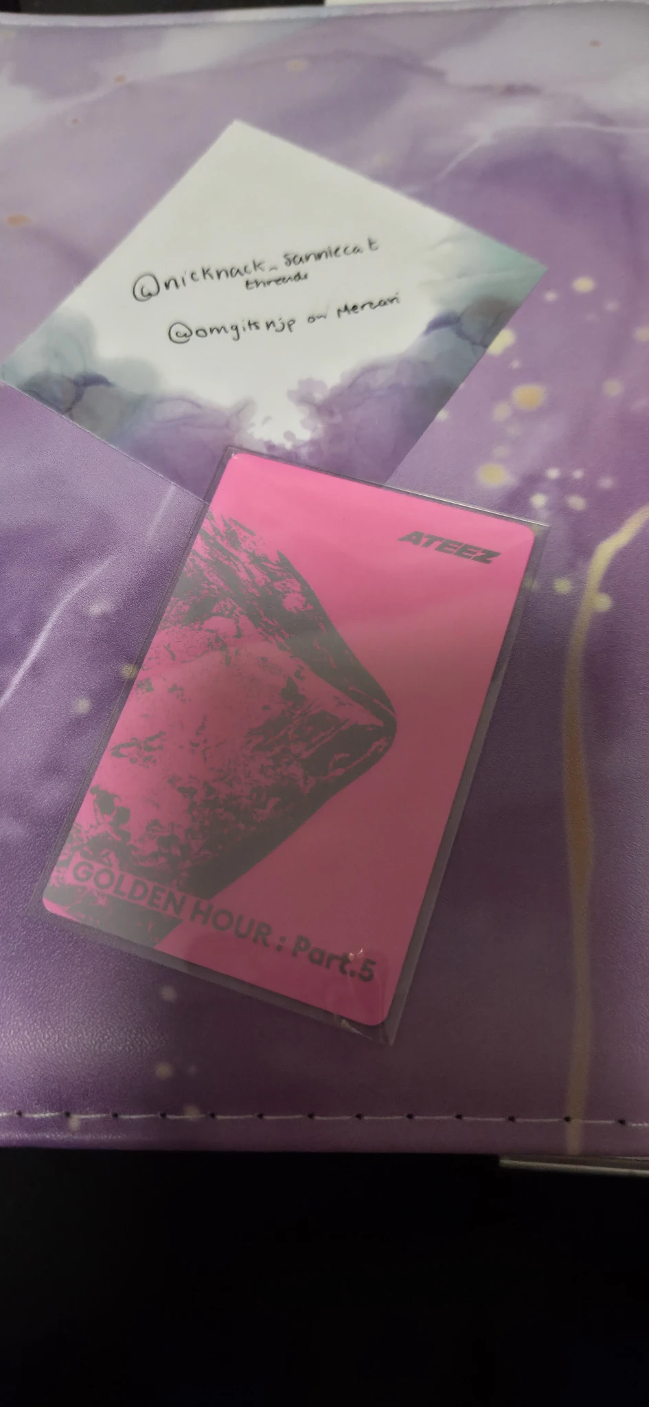 ATEEZ San ATEEZ - San - GOLDEN HOUR : Part.5 Album album photocard poca album A version listing photo 2