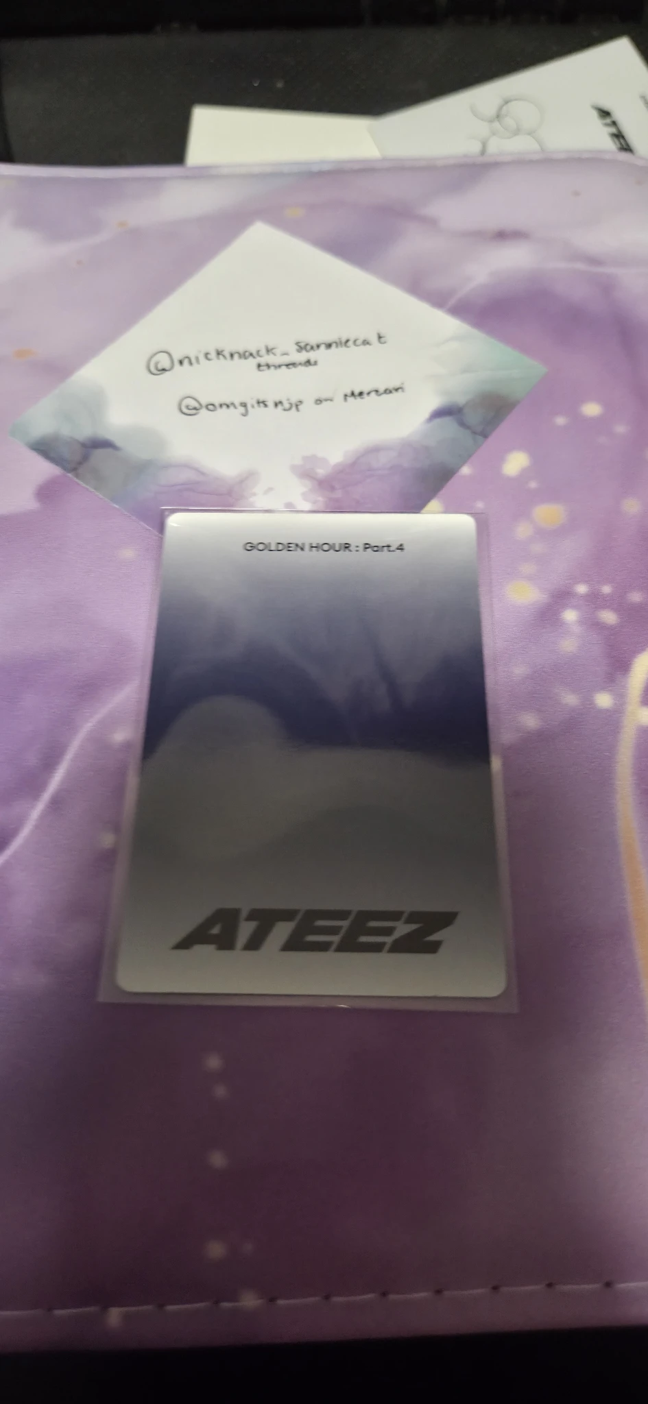 ATEEZ Mingi ATEEZ - Mingi - Golden Hour : Part.4 Album album photocard poca album listing photo 2