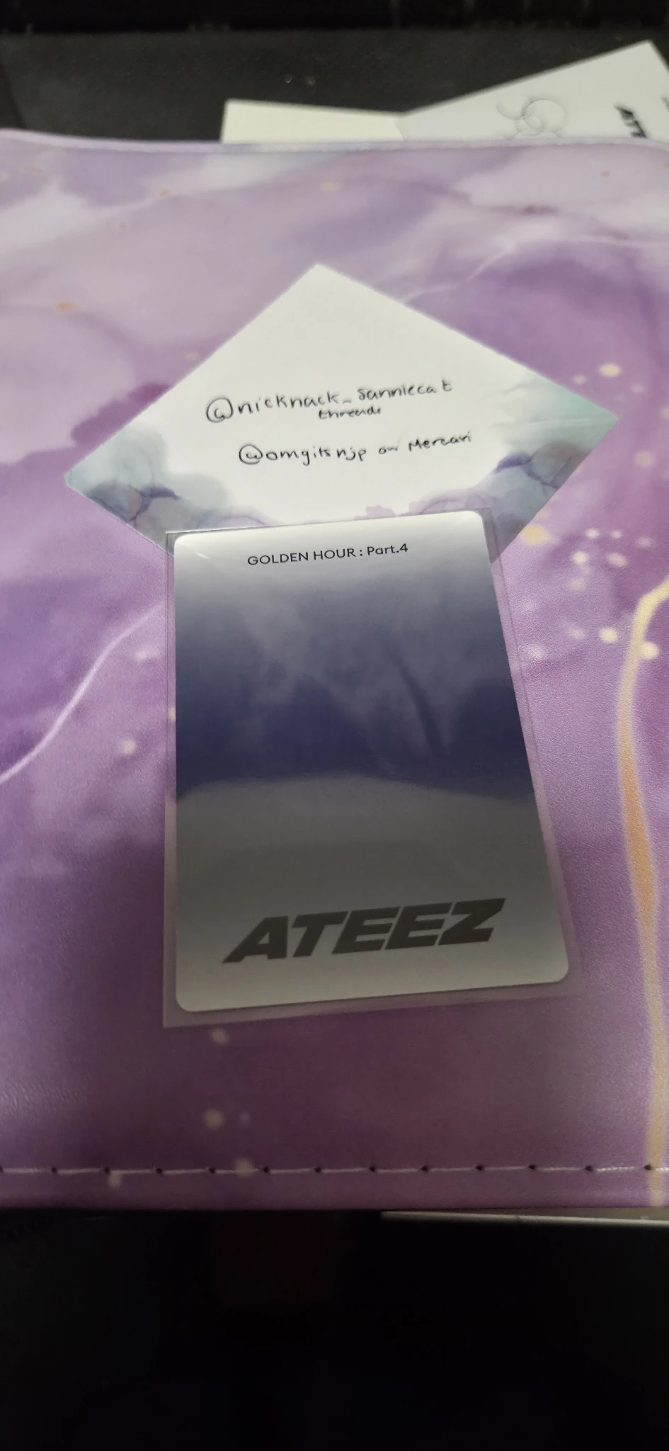 ATEEZ Wooyoung ATEEZ - Wooyoung - Golden Hour : Part.4 Album album photocard poca album listing photo 2
