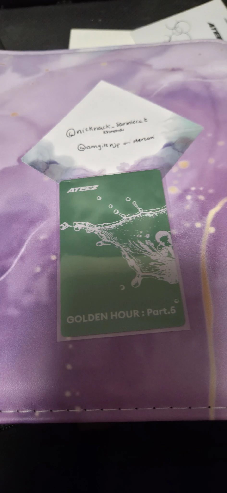 ATEEZ Wooyoung ATEEZ - Wooyoung - GOLDEN HOUR : Part.5 Album poca album album photocard Z version listing photo 2