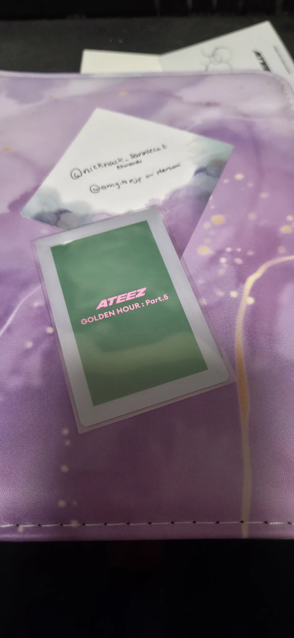 ATEEZ Wooyoung ATEEZ - Wooyoung - GOLDEN HOUR : Part.5 Album album photocard diary version listing photo 2