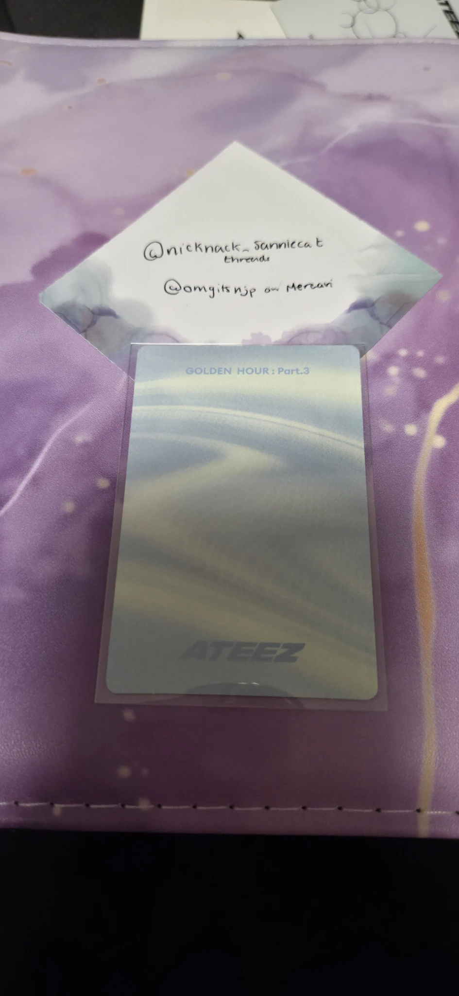 ATEEZ Jongho ATEEZ - Jongho - Golden Hour : Part.3 Album poca album photocard 2 listing photo 2