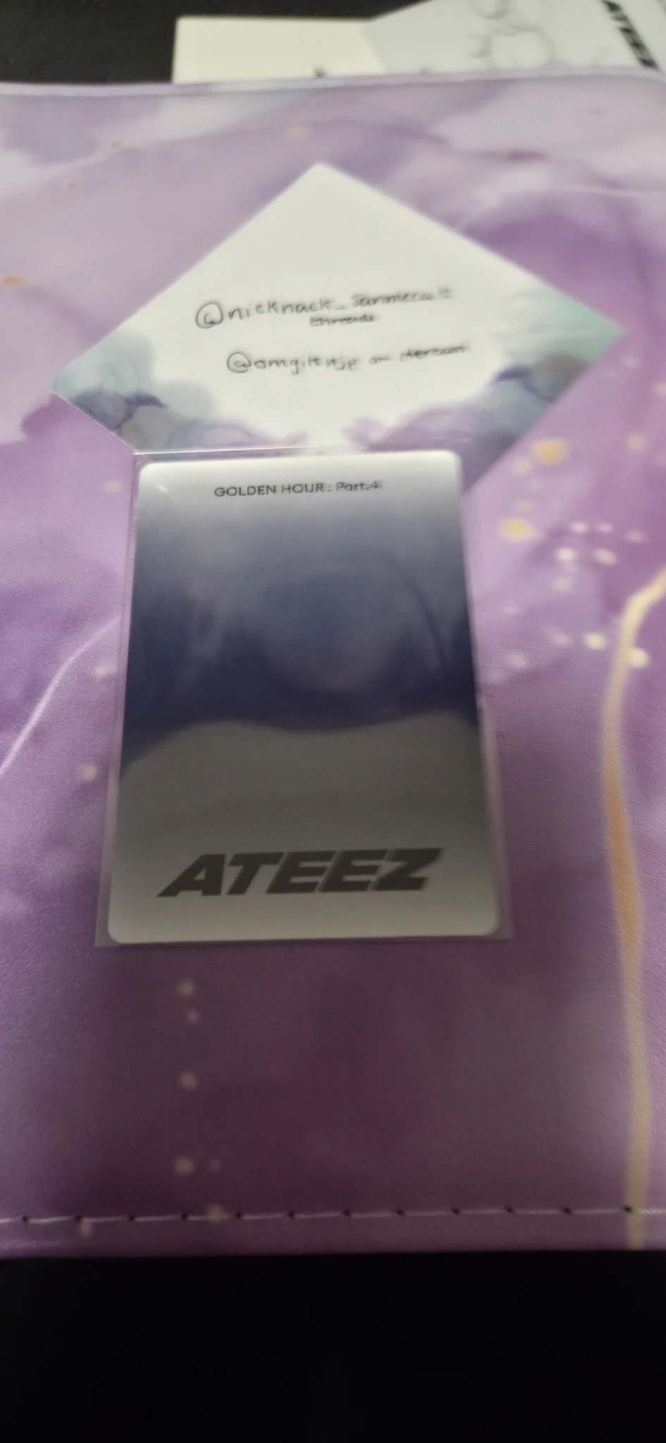 ATEEZ Jongho ATEEZ - Jongho - Golden Hour : Part.4 Album poca album A version listing photo 2