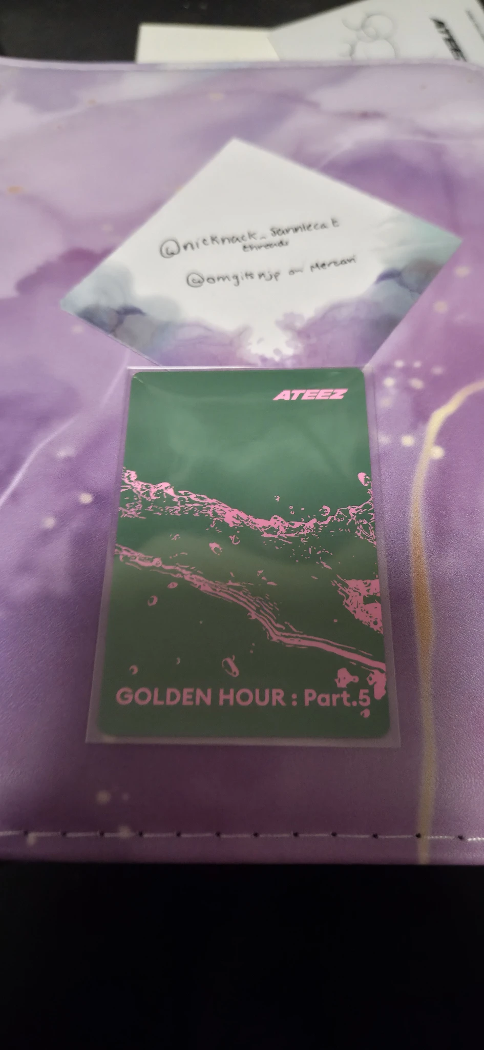 ATEEZ Jongho ATEEZ - Jongho - GOLDEN HOUR : Part.5 Album poca album Z version album photocard listing photo 2