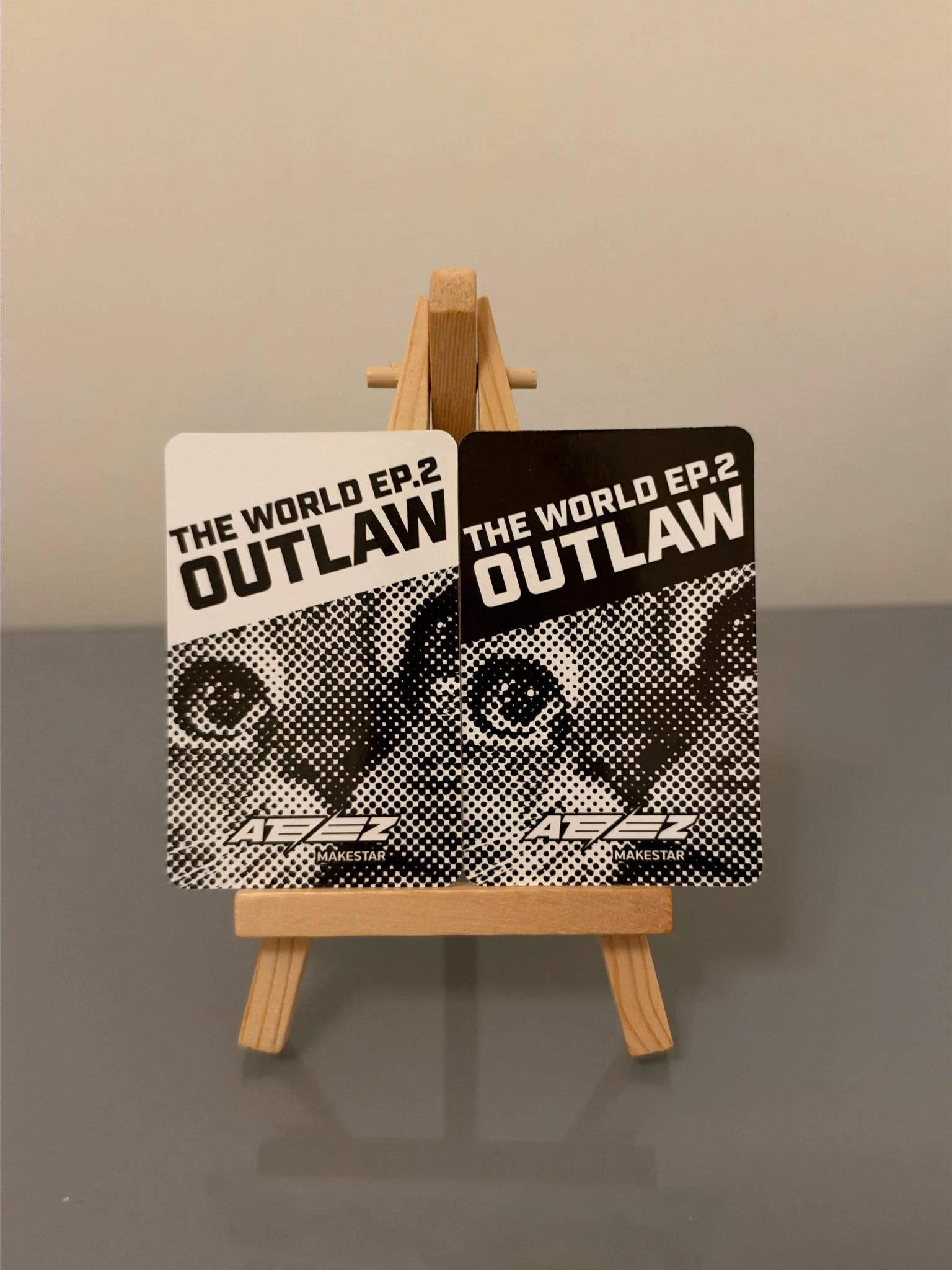 ATEEZ Mingi ATEEZ - Mingi - THE WORLD EP.2 : OUTLAW Album makestar lucky draw black cat version listing photo 2