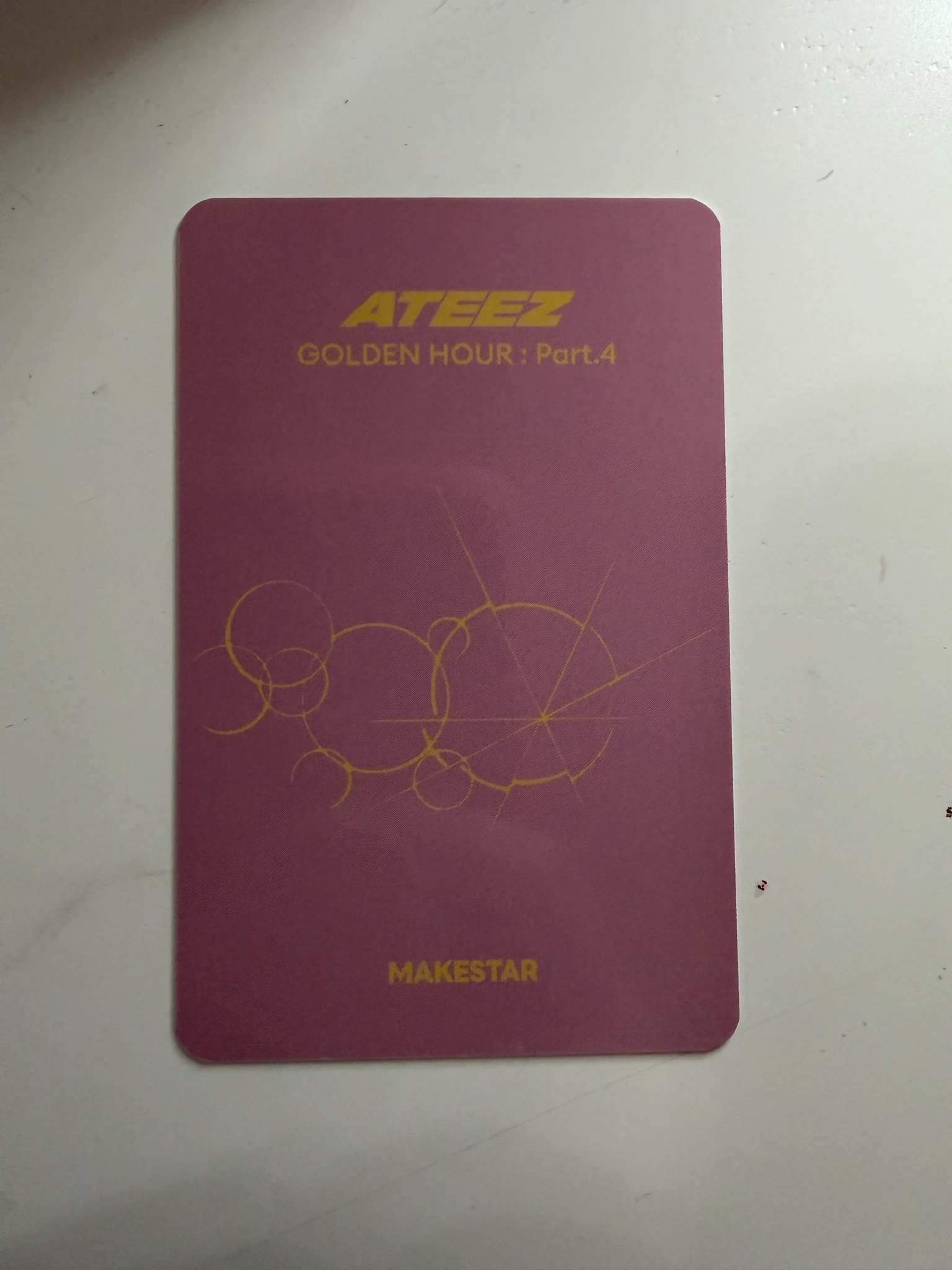 ATEEZ Wooyoung ATEEZ - Wooyoung - Golden Hour : Part.4 Album makestar sydney fansign travel package listing photo 2