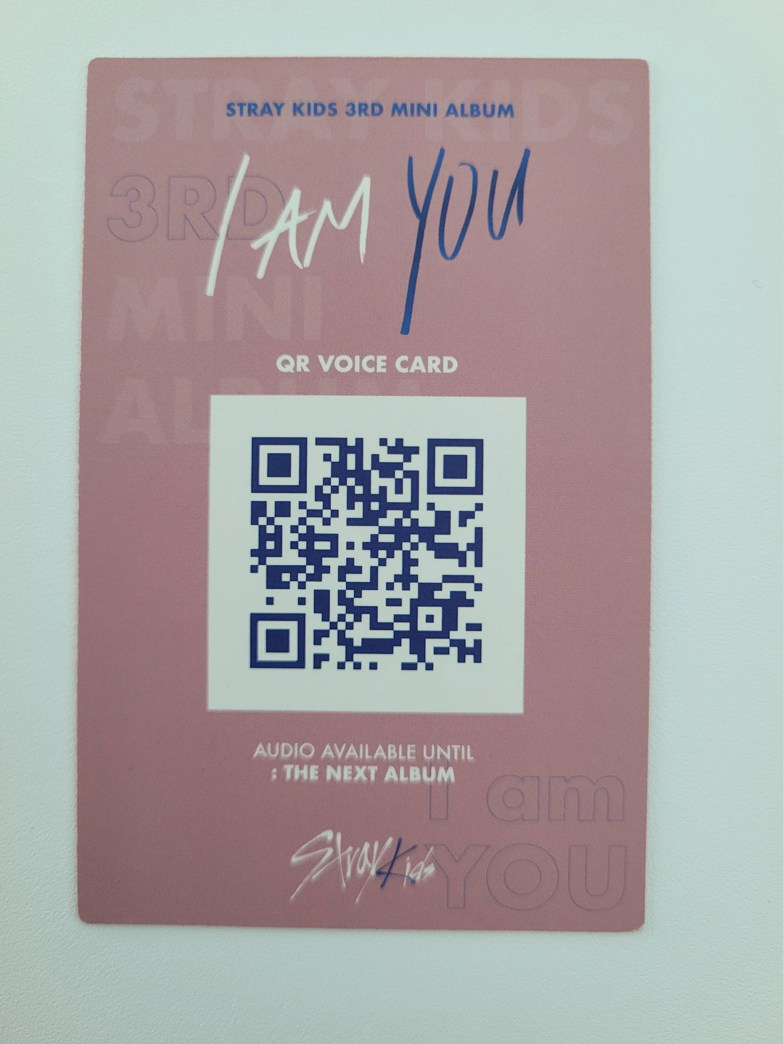 Stray Kids Lee Know Stray Kids - Lee Know - I am YOU Album album photocard C version printed signed listing photo 2