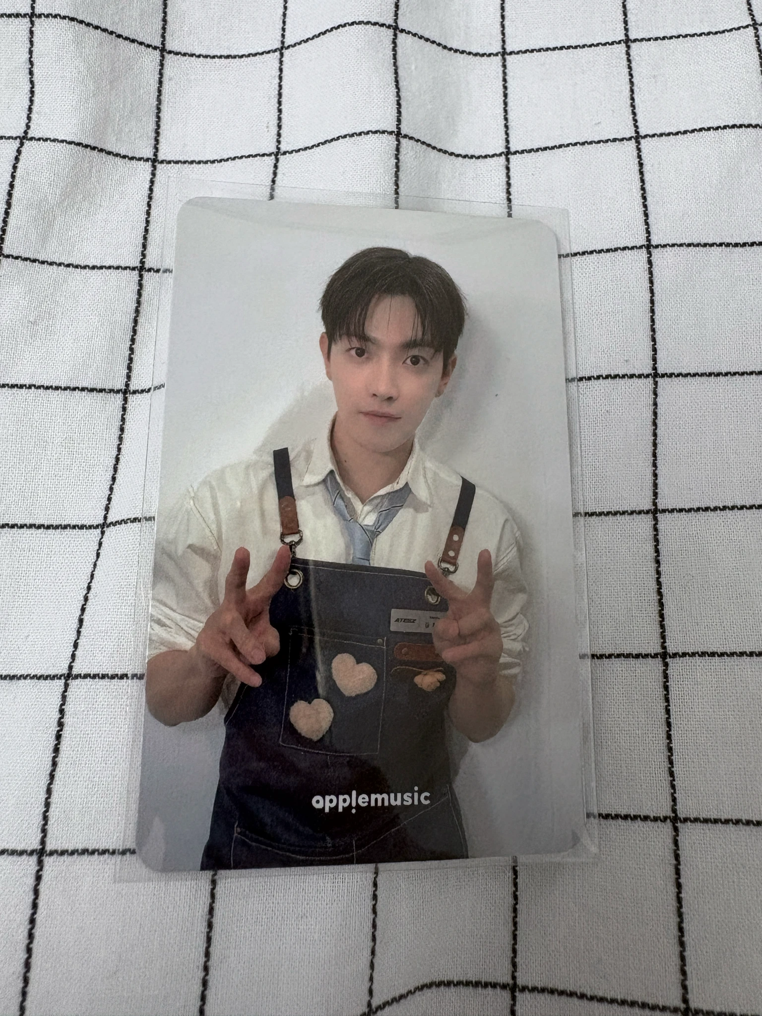 ATEEZ Hongjoong ATEEZ - Hongjoong - GOLDEN HOUR : Part.5 Album fansign apple music round 3 double-sided listing photo 2