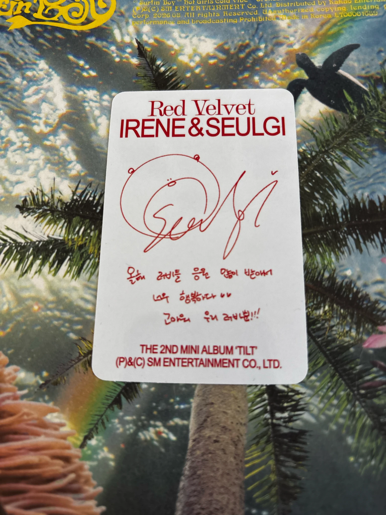 Red Velvet Seulgi Red Velvet — IRENE & SEULGI - Seulgi - Tilt Album album photocard listing photo 2