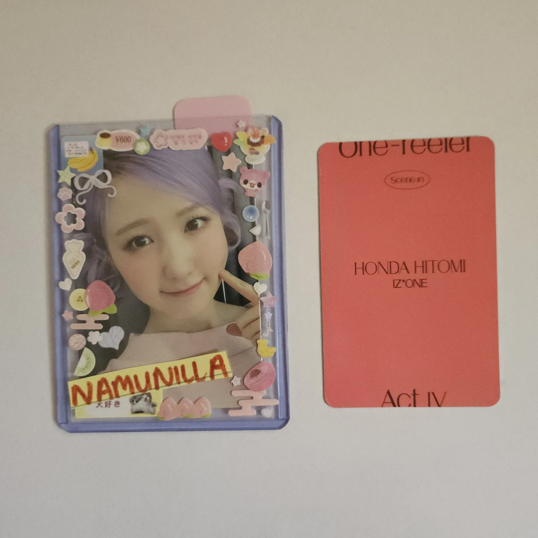 IZ*ONE Hitomi IZ*ONE - Hitomi - One-reeler / Act IV Album scene 3 version album photocard listing photo 2