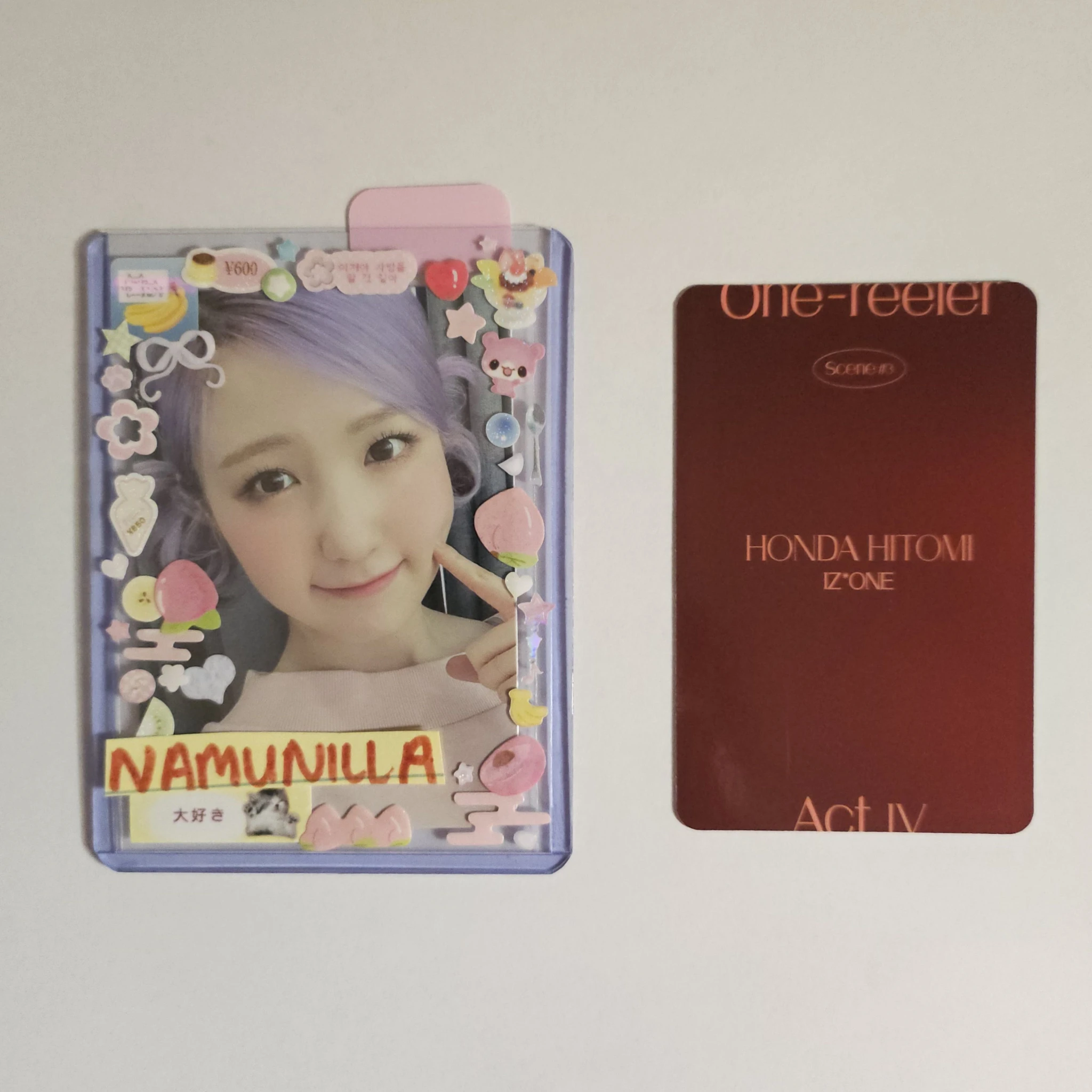IZ*ONE Hitomi IZ*ONE - Hitomi - One-reeler / Act IV Album album photocard scene 3 version listing photo 2