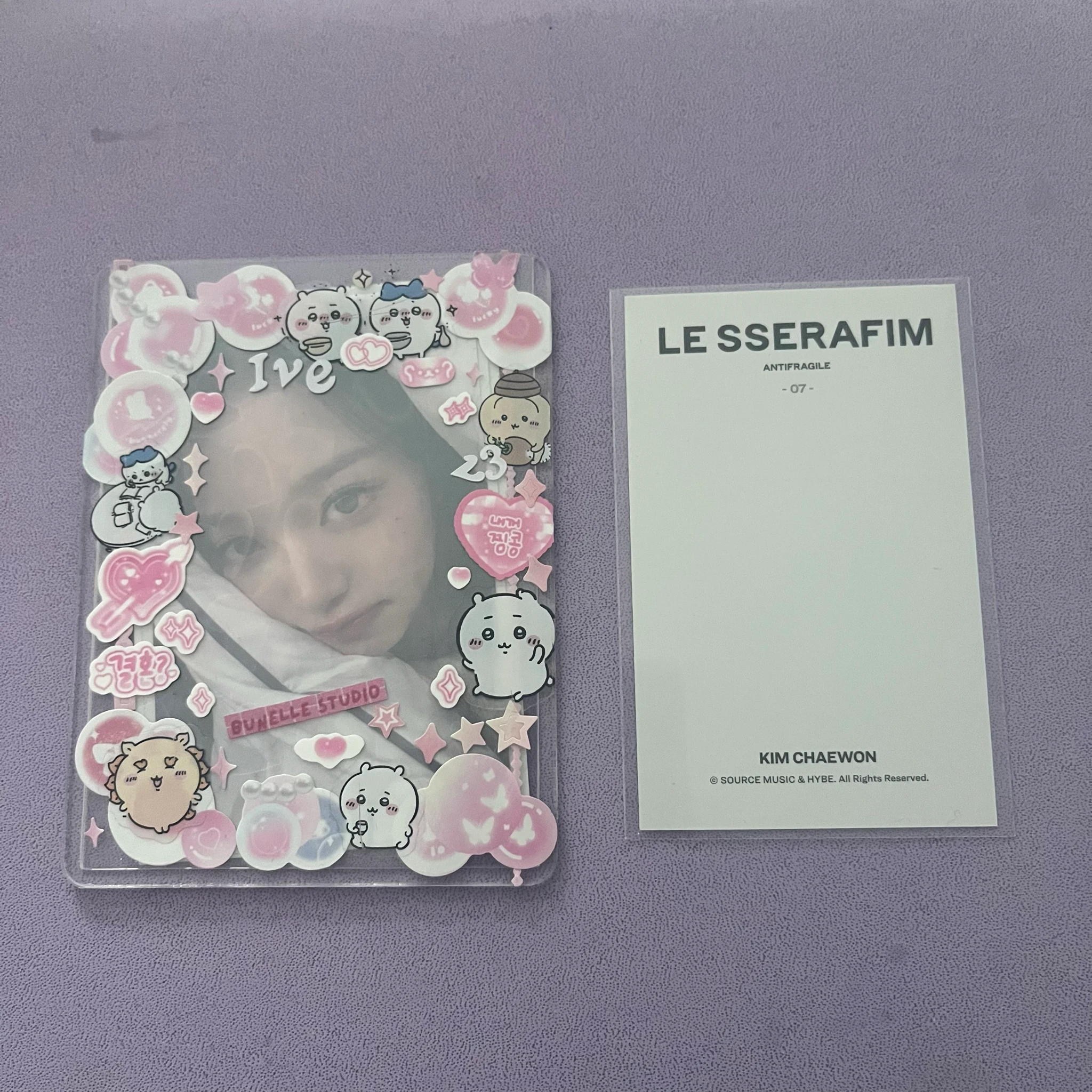 LE SSERAFIM Kim Chaewon LE SSERAFIM - Kim Chaewon - ANTIFRAGILE Album merch photocard trading card polaroid listing photo 2