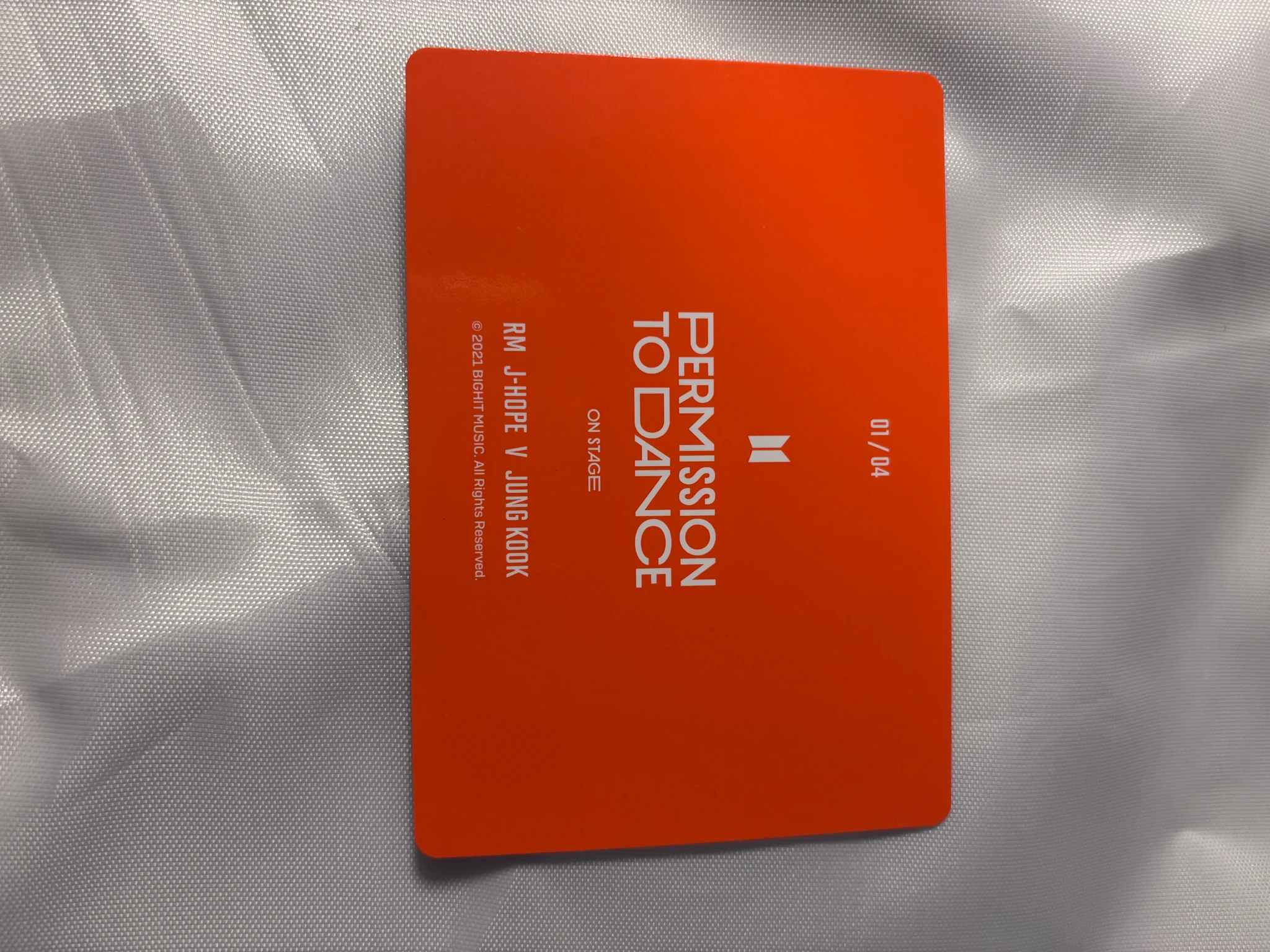 BTS BTS - RM & j-hope & V - Permission To Dance On Stage Tour Event mini photocard listing photo 2
