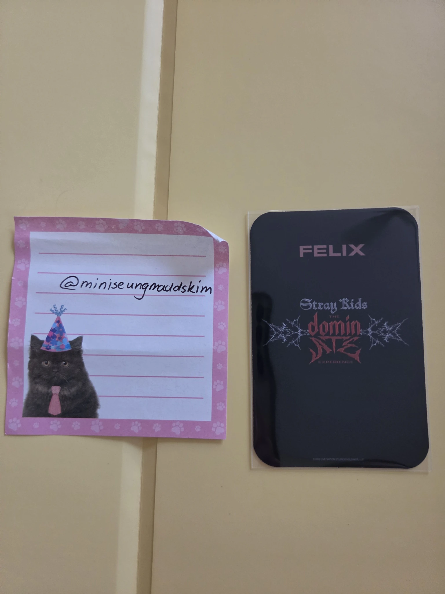 Stray Kids Felix Stray Kids - Felix - Stray Kids : The dominATE Experience Event photocard set listing photo 2