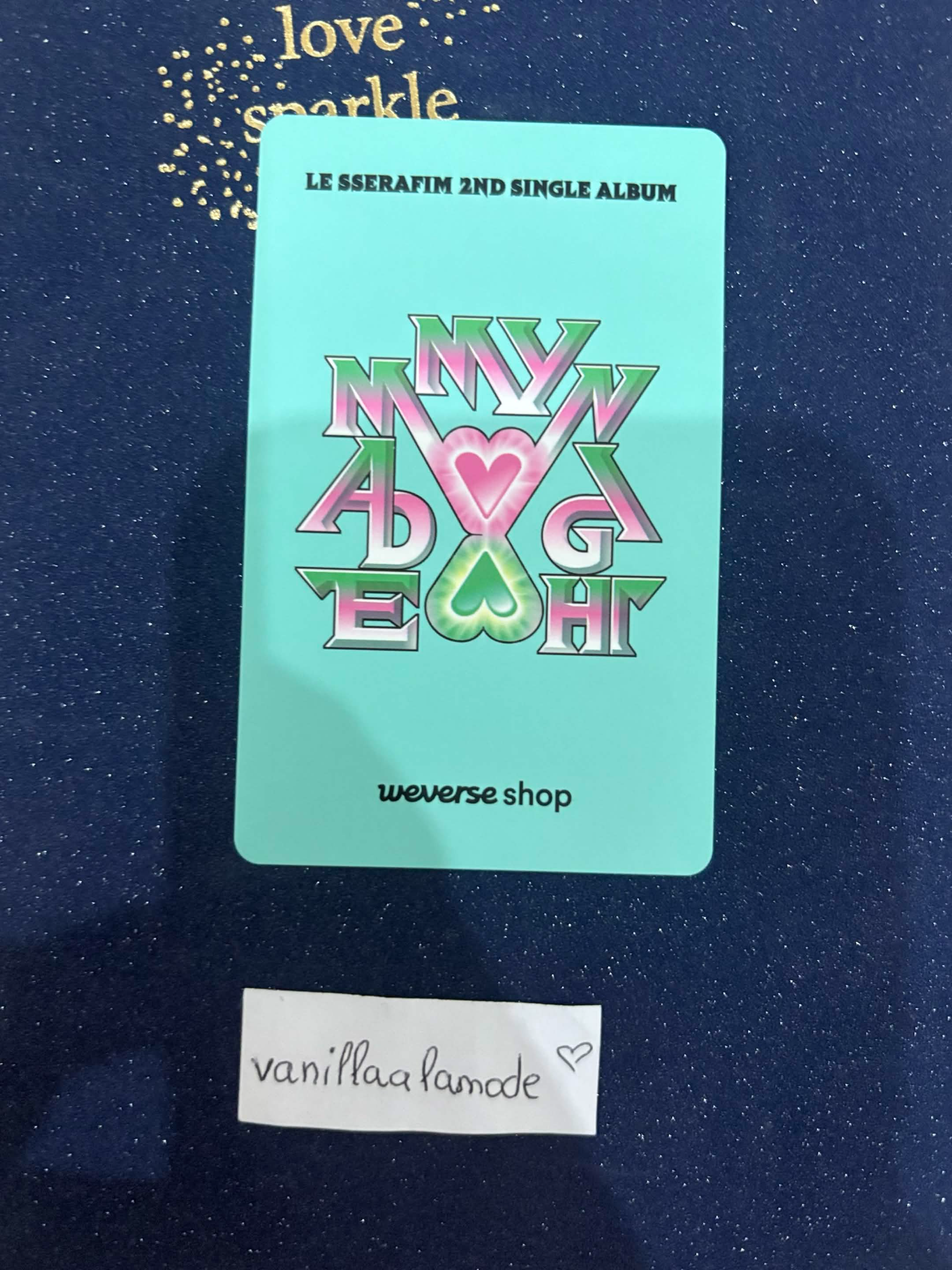 LE SSERAFIM Kazuha LE SSERAFIM - Kazuha - Made My Night Album weverse global shop (wvg) pob (pre-order benefit) compact version listing photo 2