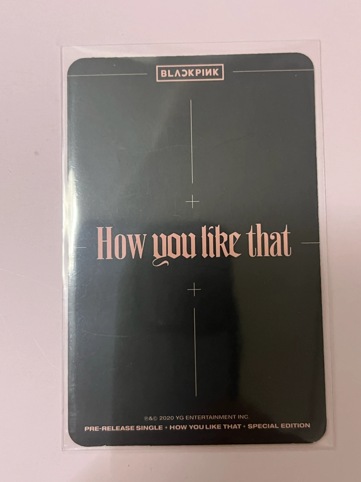 BLACKPINK Jennie BLACKPINK - Jennie - How You Like That (Special Edition) Album album photocard black back listing photo 2