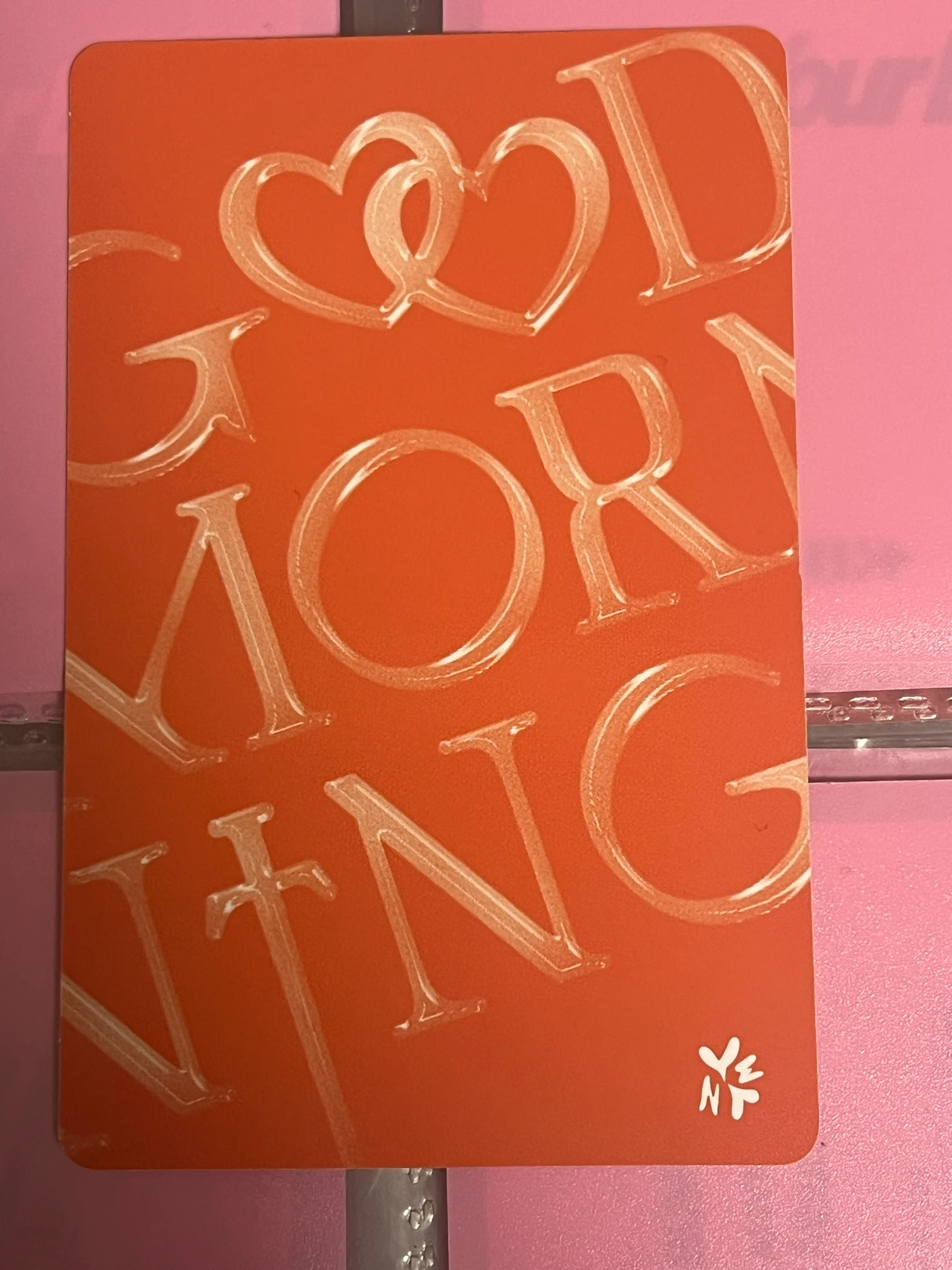 Yena Yena Yena - GOOD MORNING Album album photocard good morning version listing photo 2