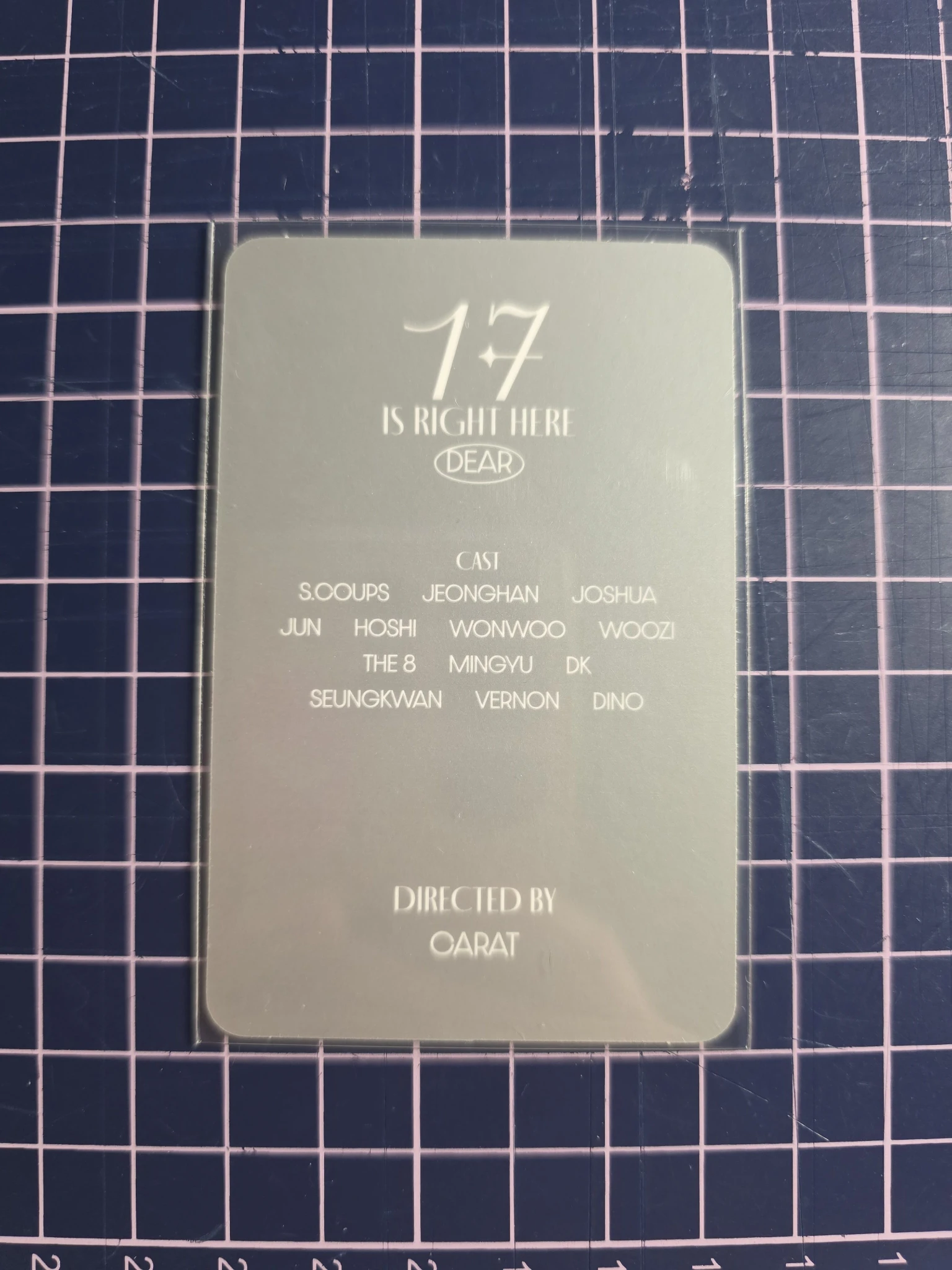 SEVENTEEN Jun SEVENTEEN - Jun - 17 IS RIGHT HERE Album album photocard carat version listing photo 2