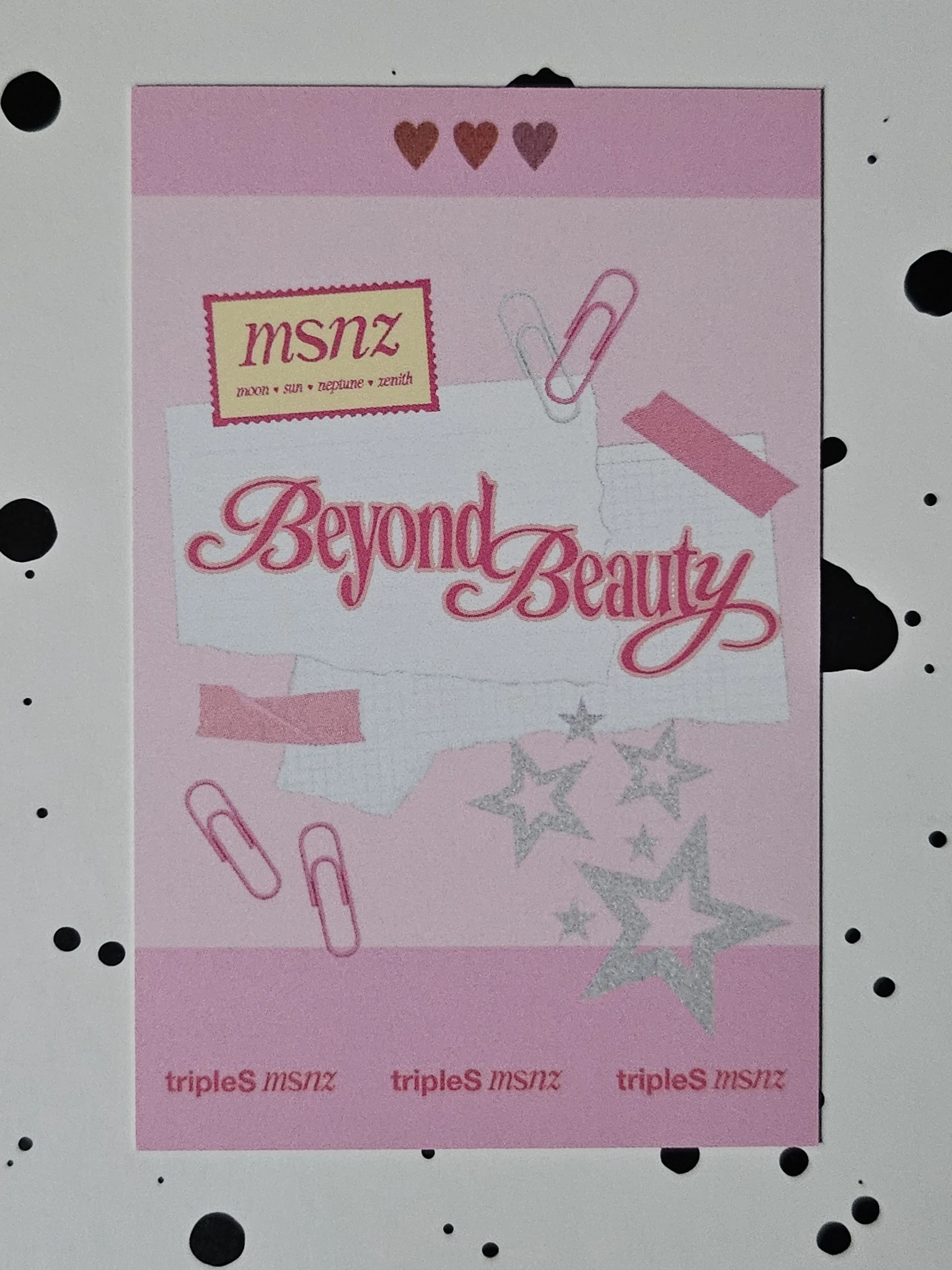 tripleS Shion tripleS - Shion - Beyond Beauty Album pop-up store everline polaroid merch photocard listing photo 2