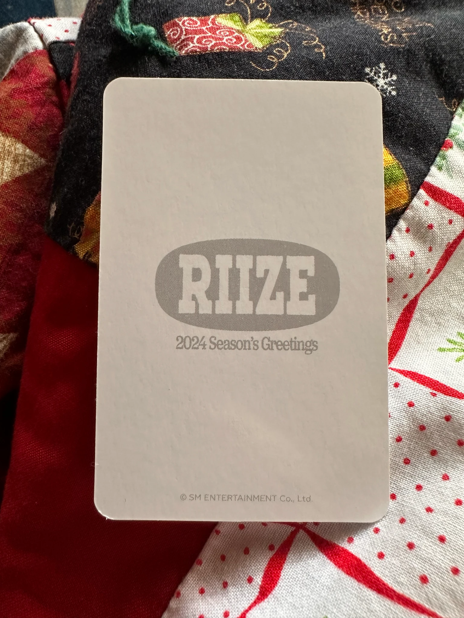 RIIZE  Sungchan RIIZE  - Sungchan - 2024 SEASON'S GREETINGS Other trading card concept version listing photo 2