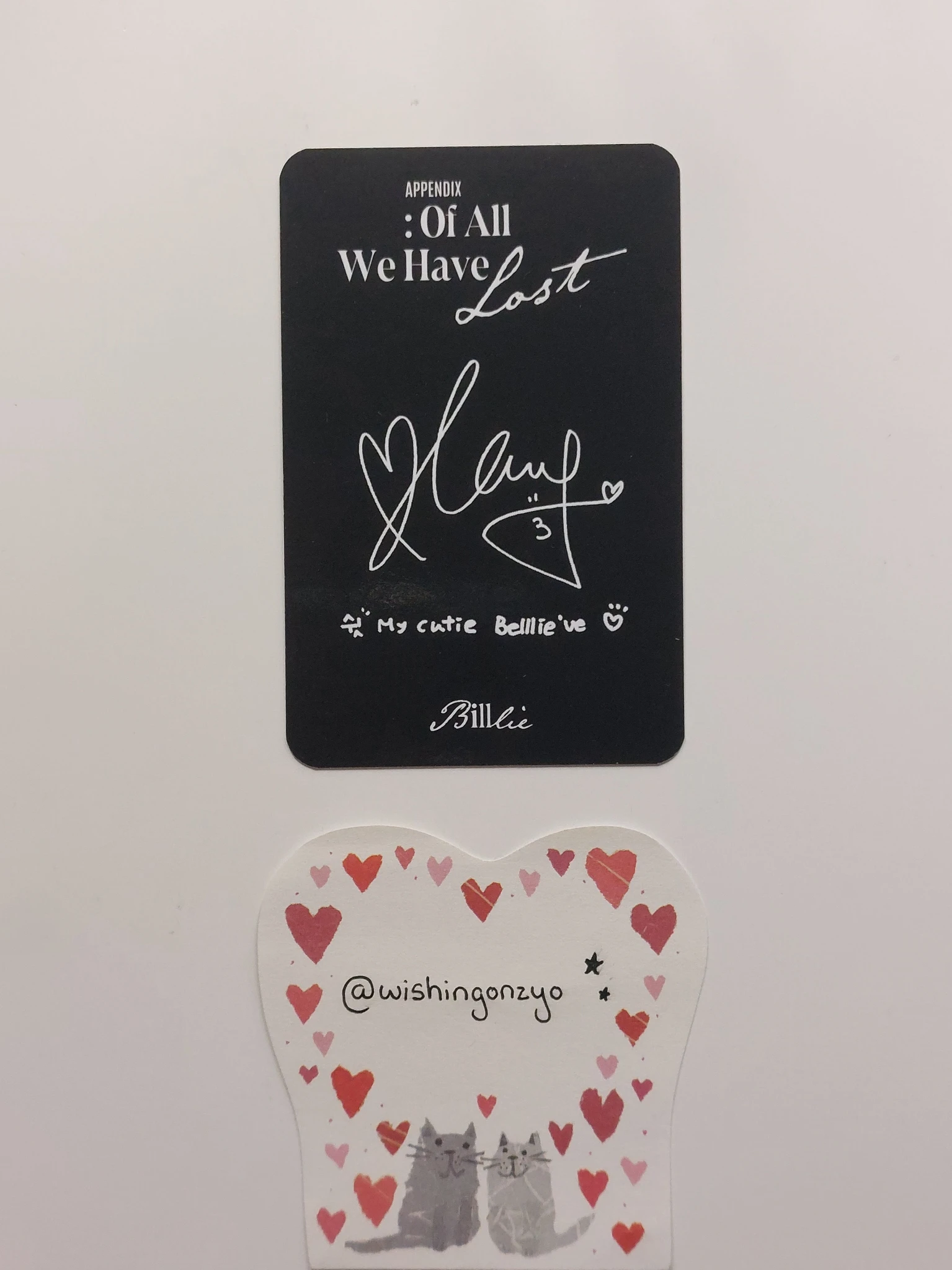 Billlie Siyoon Billlie - Siyoon - appendix: Of All We Have Lost Album album photocard listing photo 2