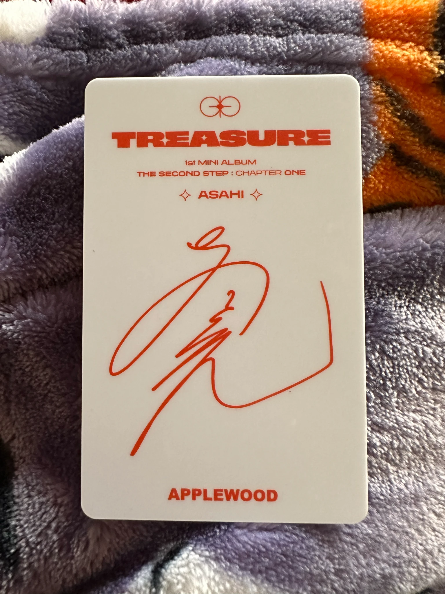 TREASURE Asahi TREASURE - Asahi - THE SECOND STEP : CHAPTER ONE Album applewood pvc card pob (pre-order benefit) listing photo 2