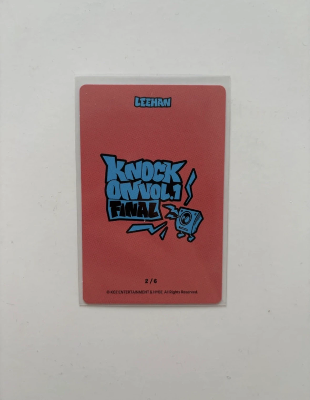 BOYNEXTDOOR Leehan BOYNEXTDOOR - Leehan - Knock On Vol.1 Tour Event 3/6 final trading card listing photo 2