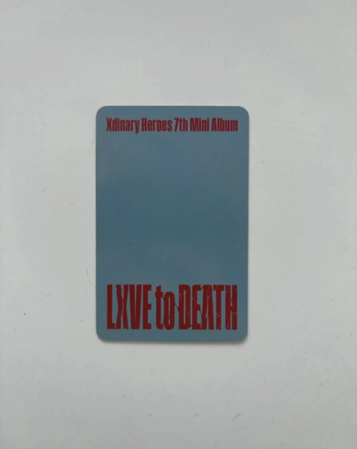 Xdinary Heroes Xdinary Heroes - Gunil & Jun Han - LXVE TO DEATH Album album photocard the end version listing photo 2