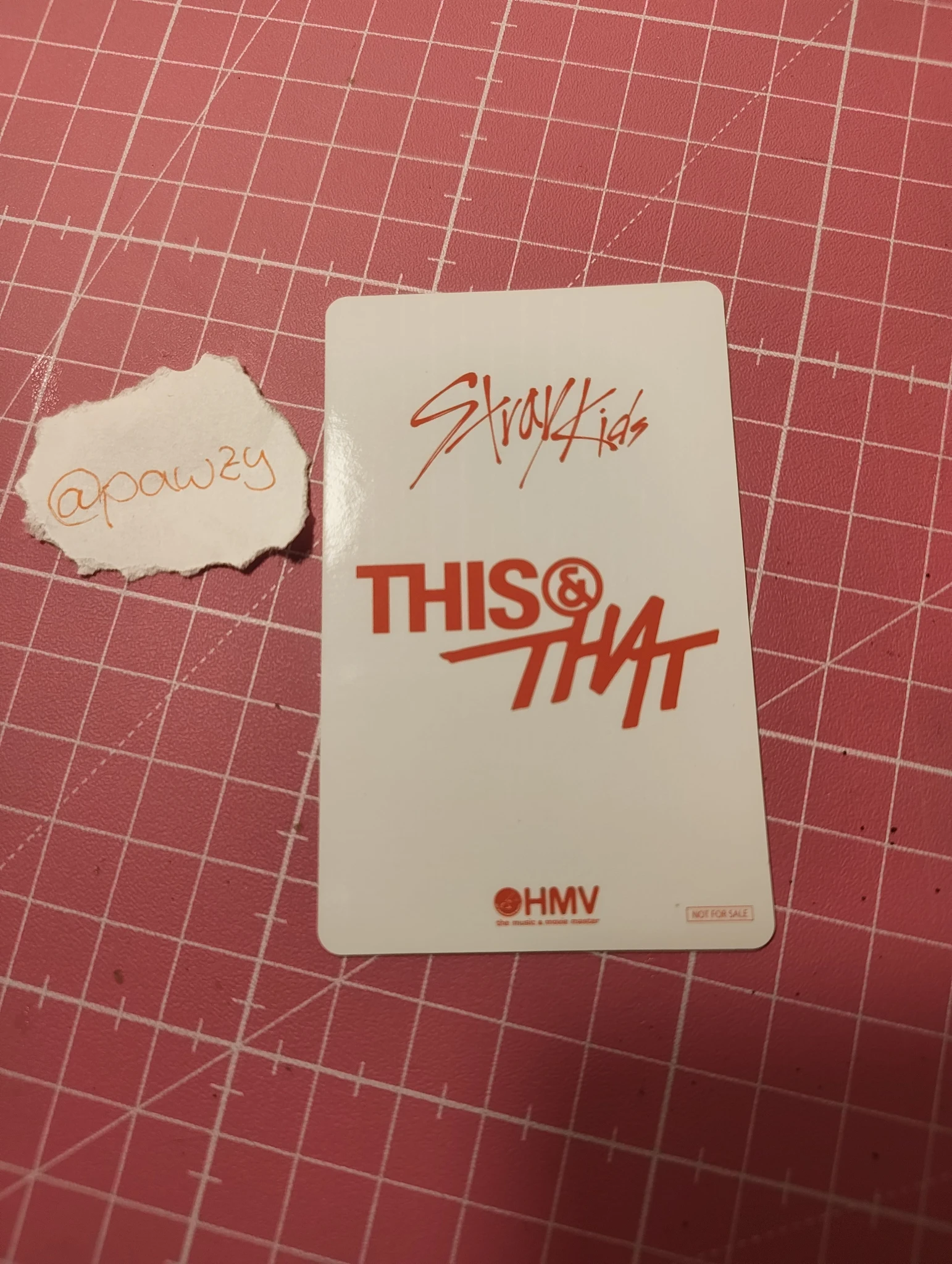 Stray Kids Bang Chan Stray Kids - Bang Chan - This & That Album lucky draw (LD) hmv japan listing photo 2