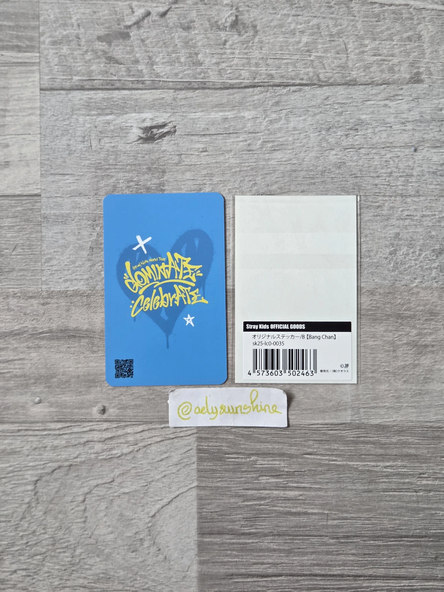 Stray Kids Bang Chan Stray Kids - Bang Chan - dominATE: celebrATE Pop-Up Store Event online pre-order benefit (pob) purchase benefit listing photo 2