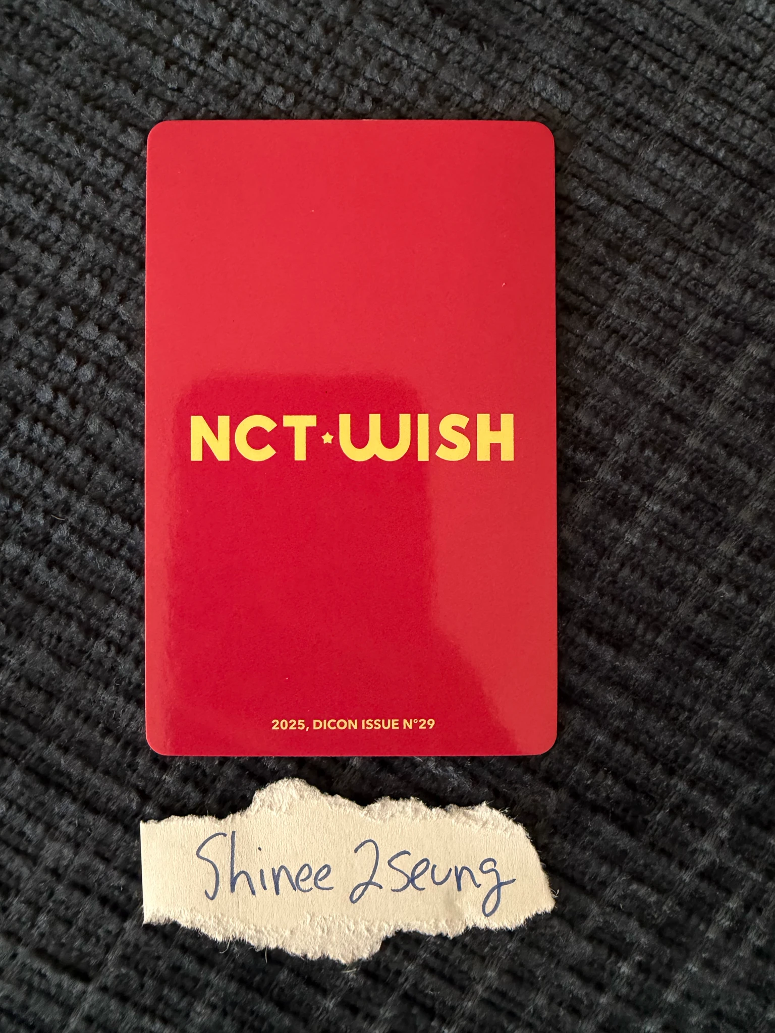 NCT WISH Riku NCT WISH - Riku - DICON ISSUE N°29 NCT WISH Other dicon merch photocard listing photo 2