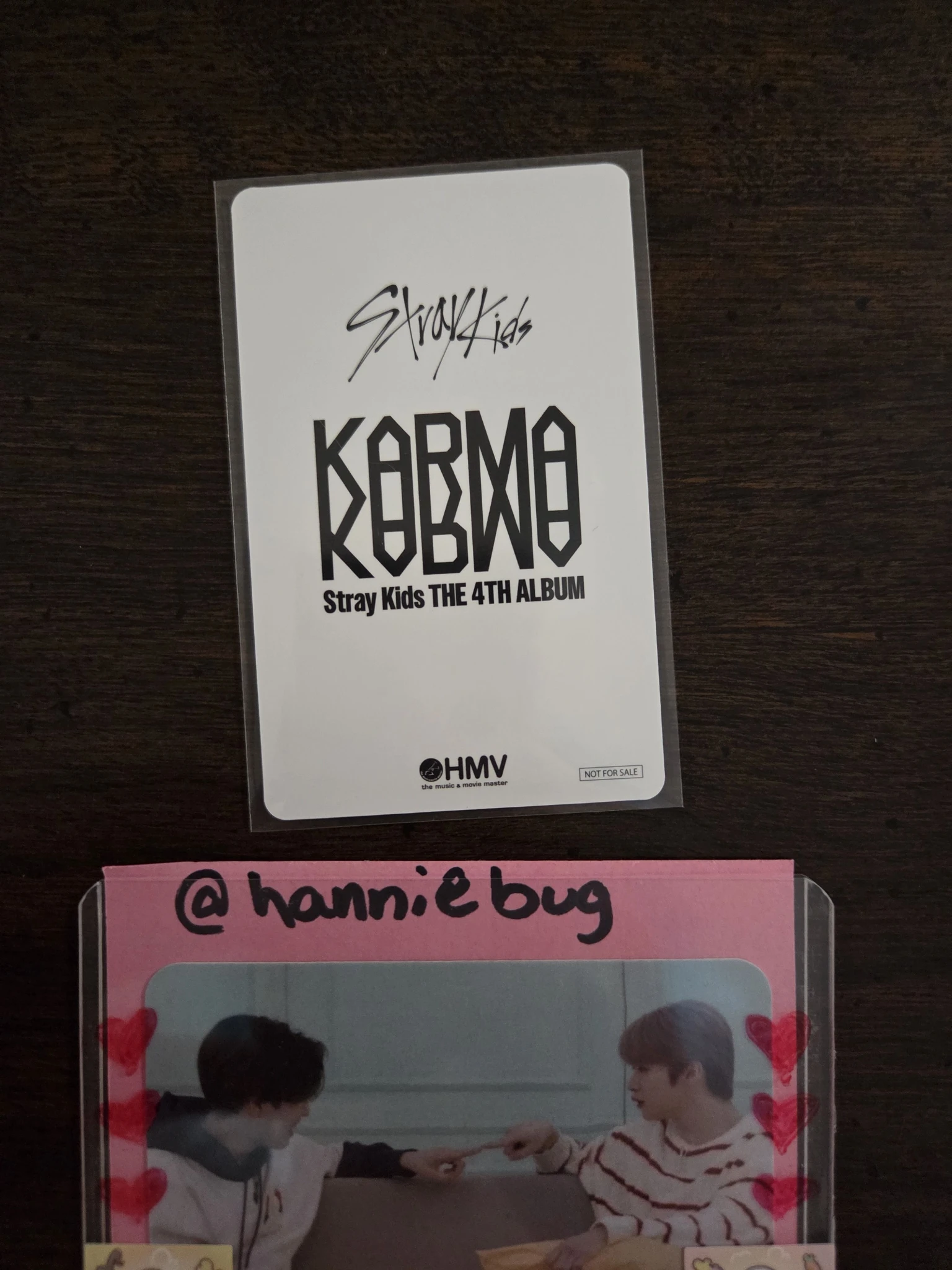 Stray Kids Hyunjin Stray Kids - Hyunjin - KARMA Album hmv japan lucky draw (LD) B version listing photo 2