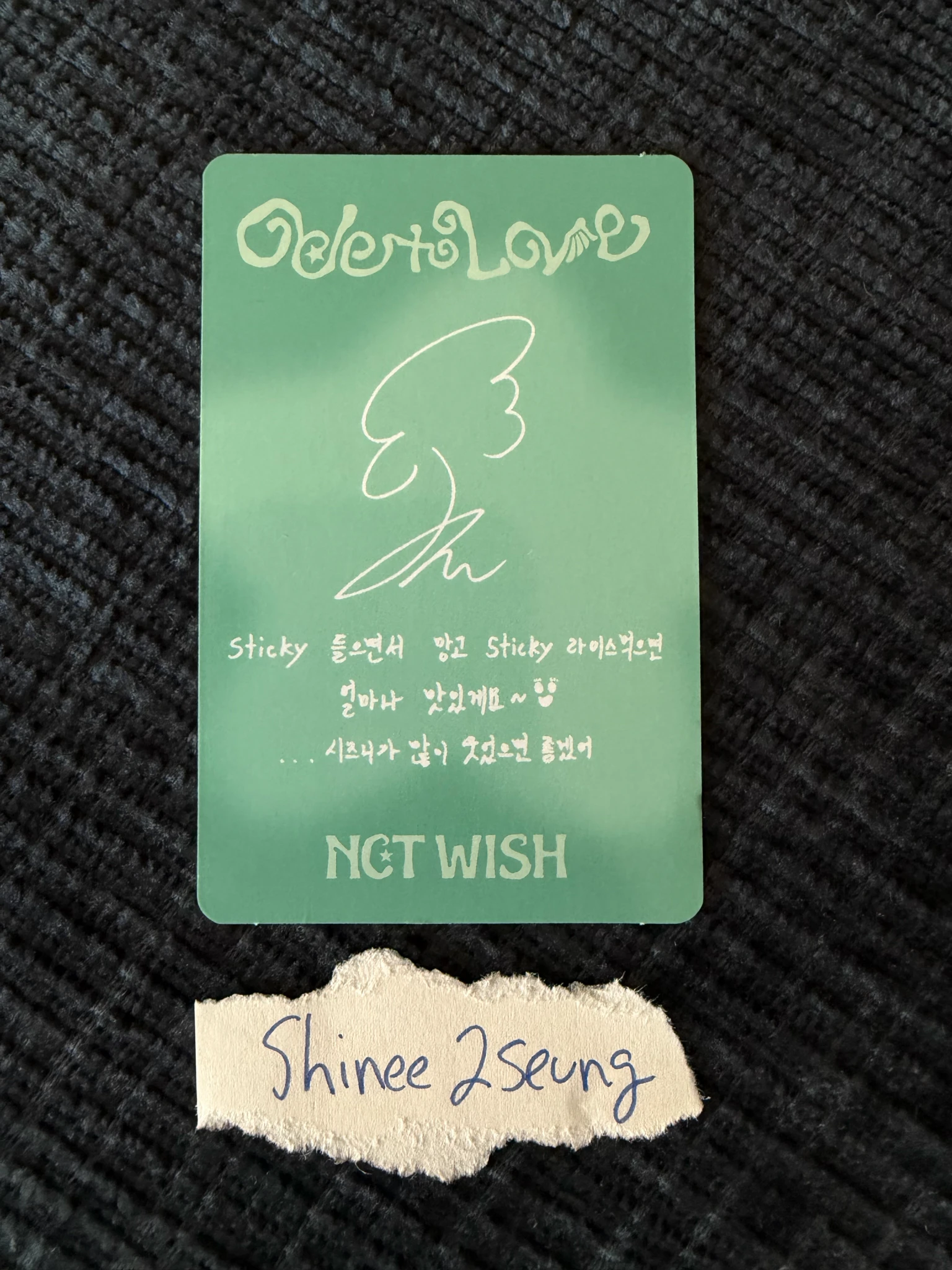 NCT WISH Jaehee NCT WISH - Jaehee - Ode to Love Album jewel case version member version album photocard listing photo 2
