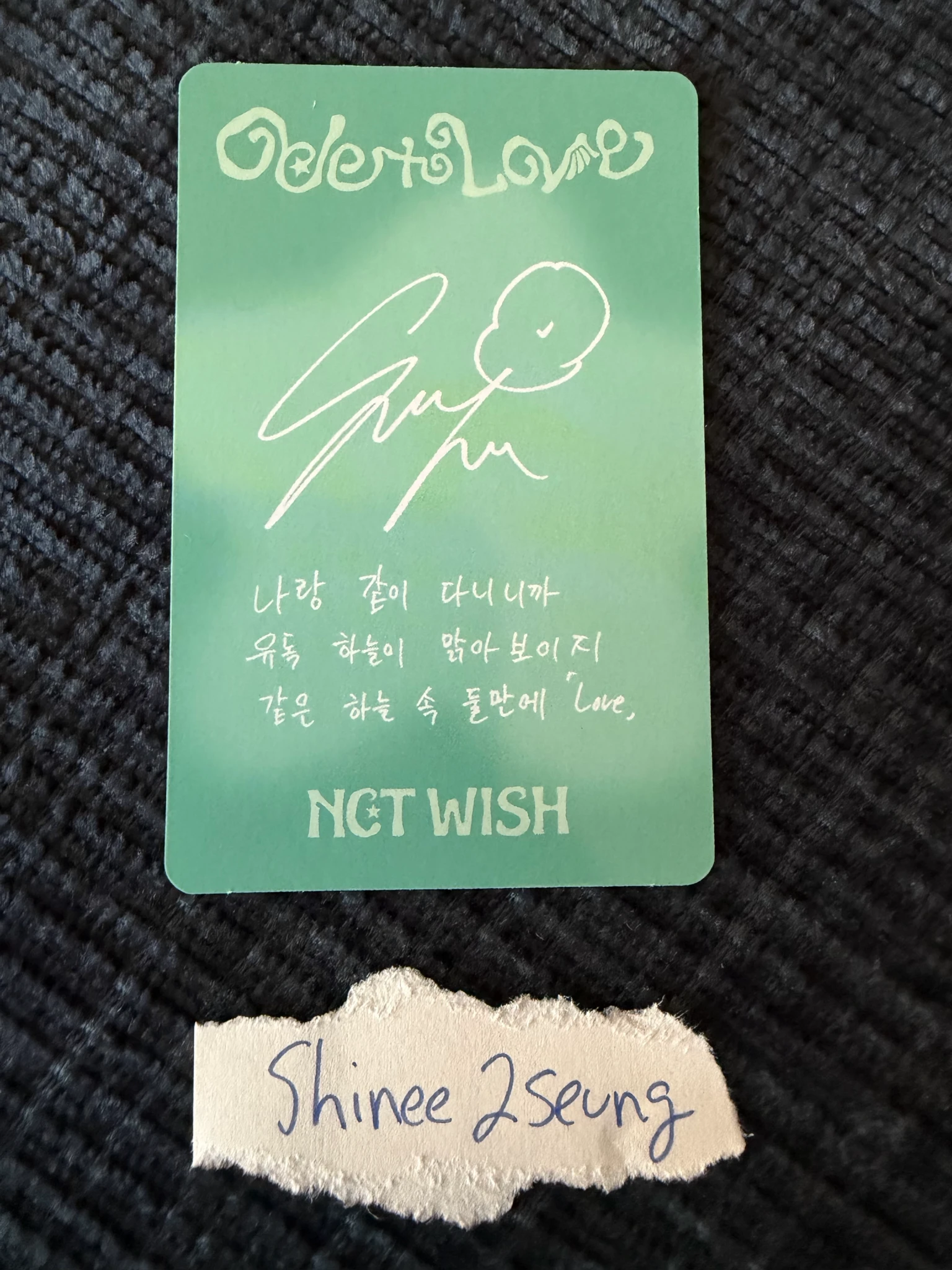 NCT WISH Sakuya NCT WISH - Sakuya - Ode to Love Album jewel case version member version album photocard listing photo 2