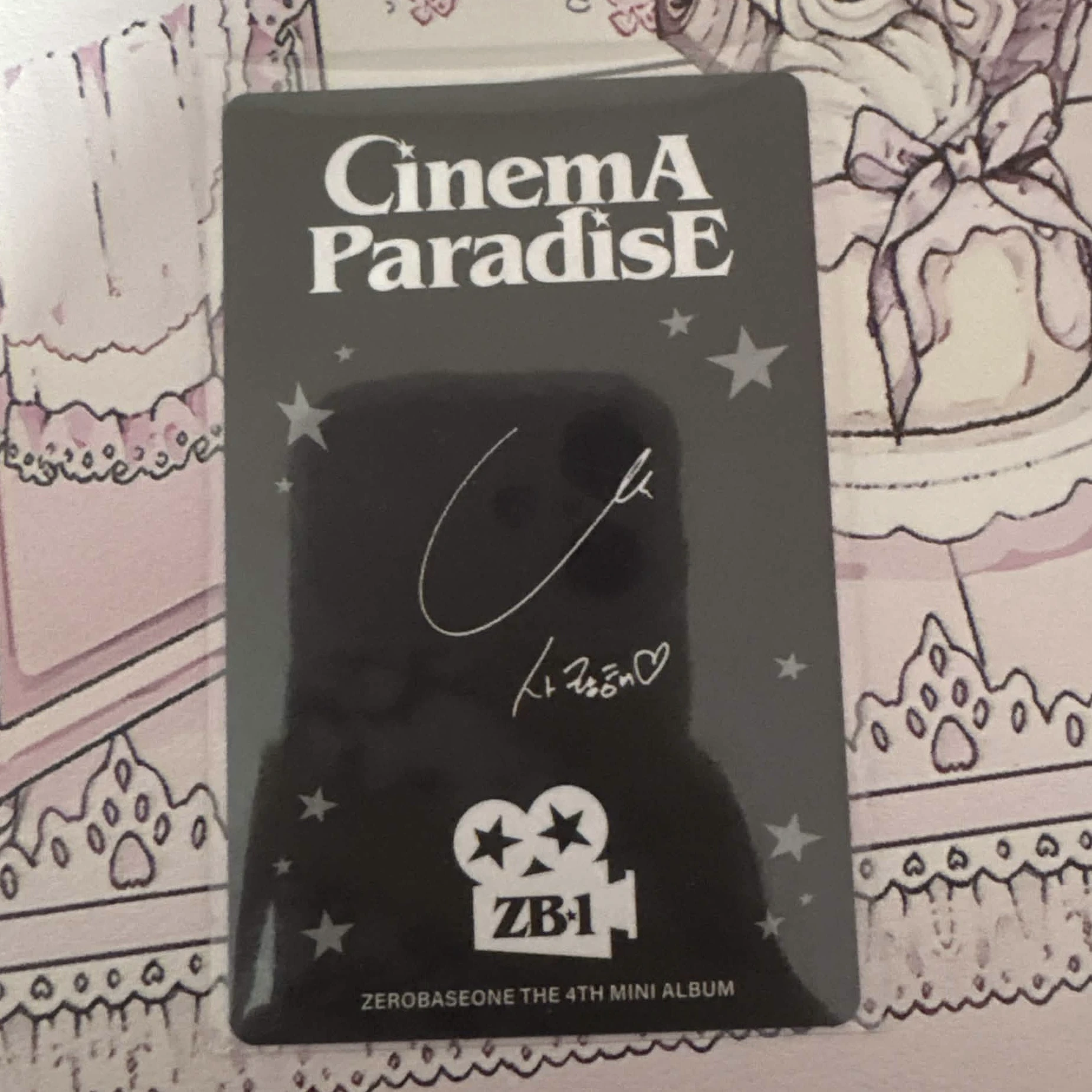 ZEROBASEONE Jiwoong ZEROBASEONE - Jiwoong - Cinema Paradise Album album photocard zerose version listing photo 2